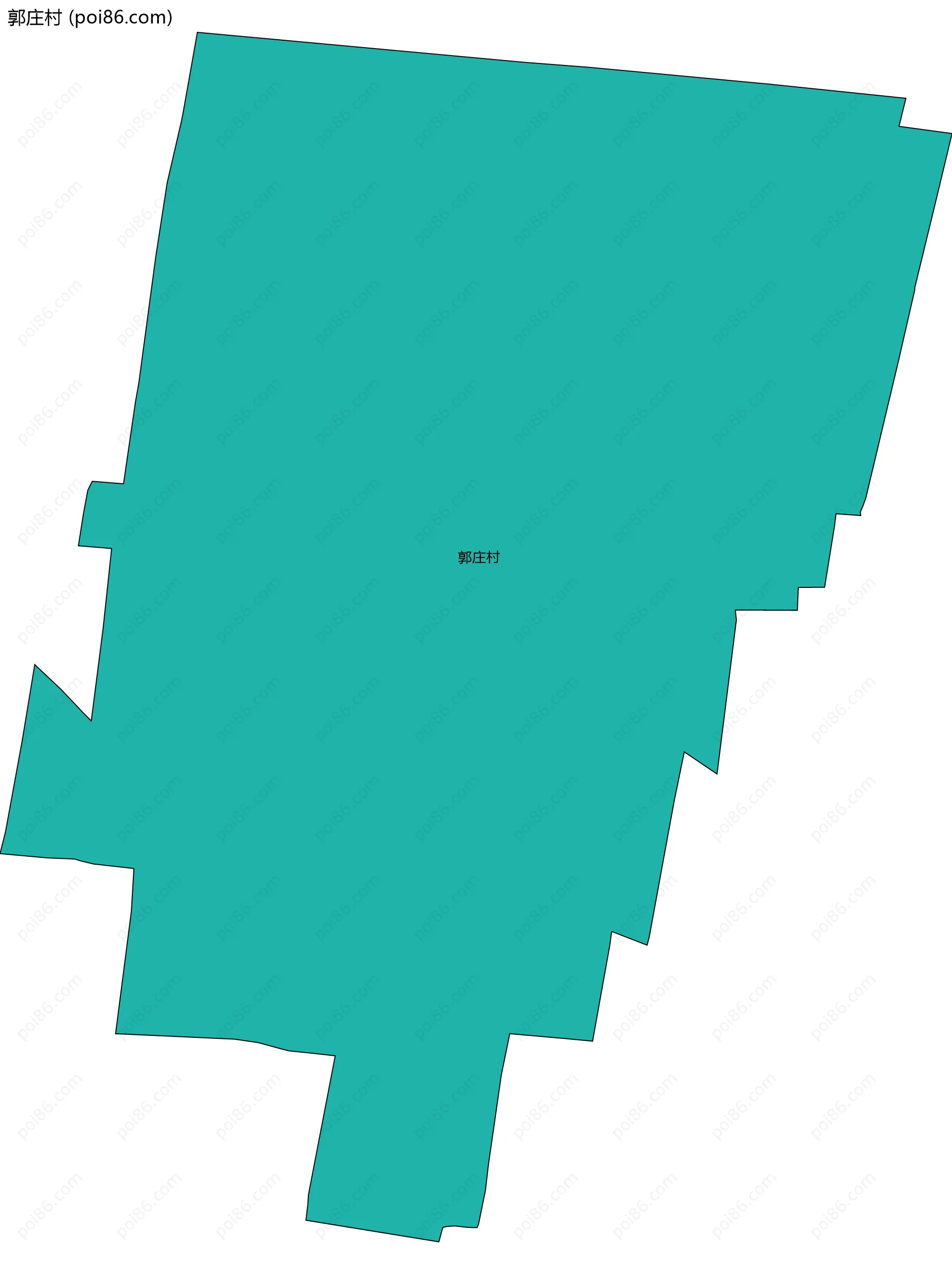 郭庄村边界地图