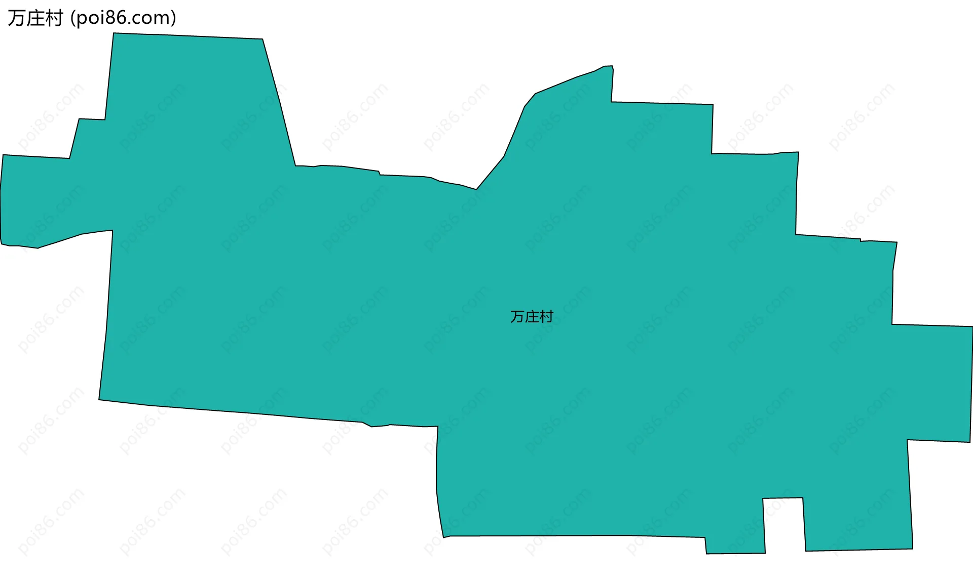 万庄村边界地图