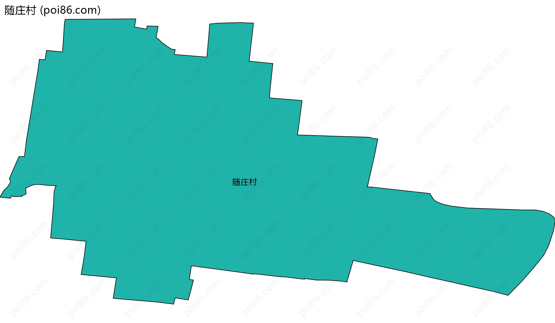 随庄村边界地图