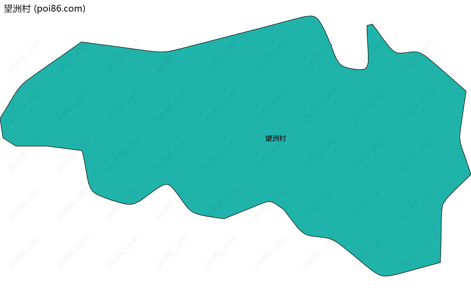 望洲村边界地图