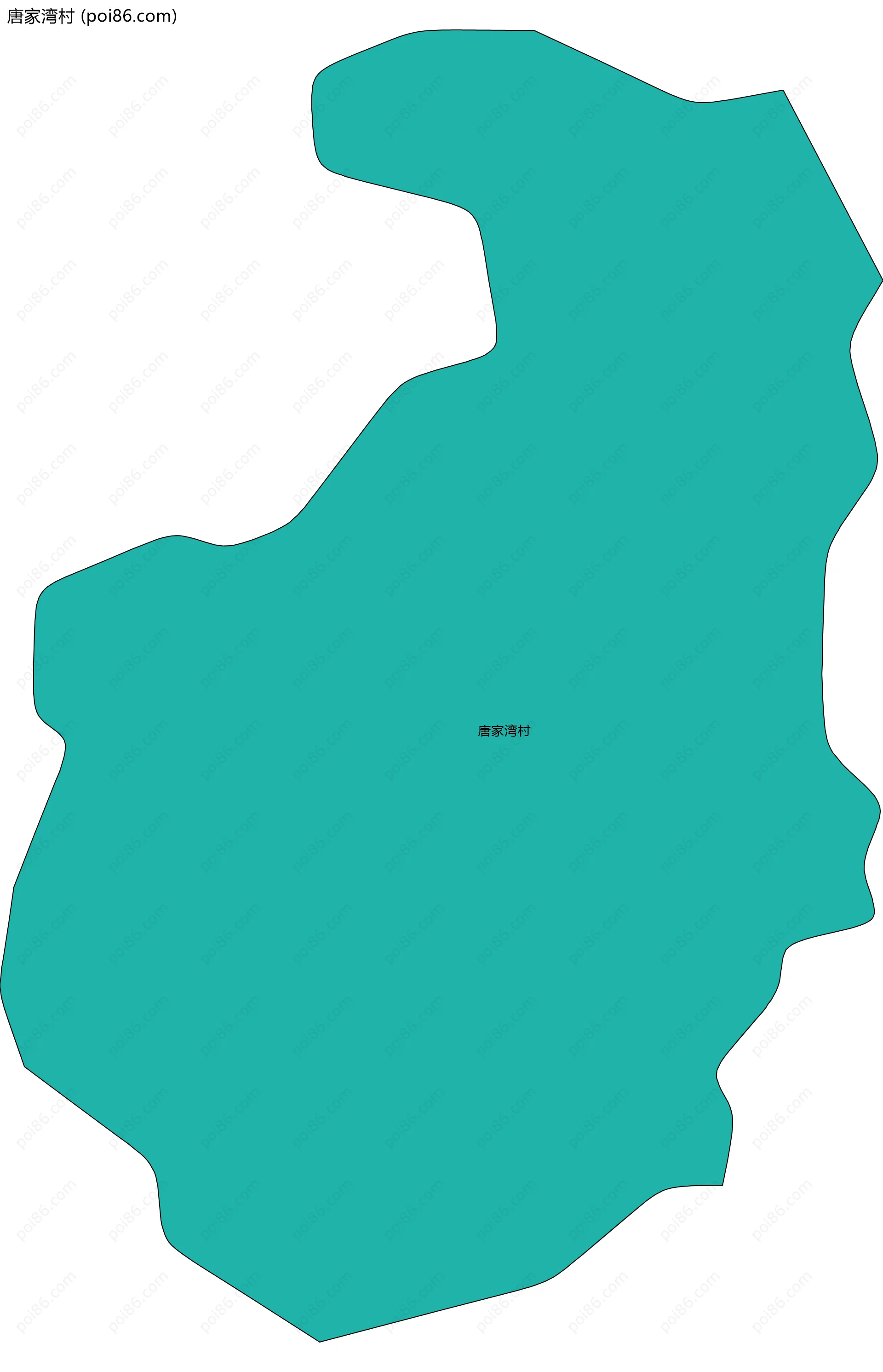 唐家湾村边界地图