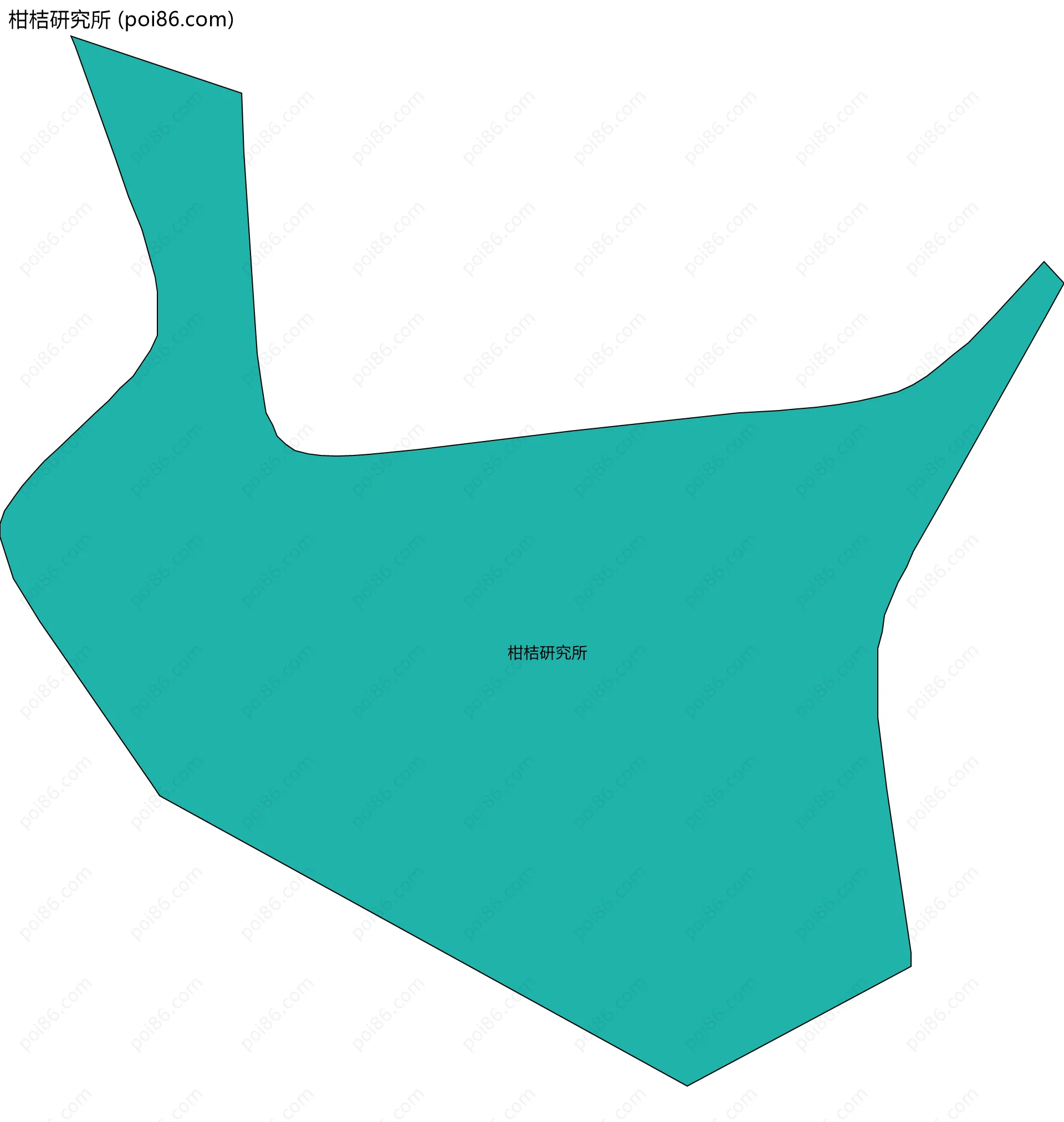 柑桔研究所边界地图