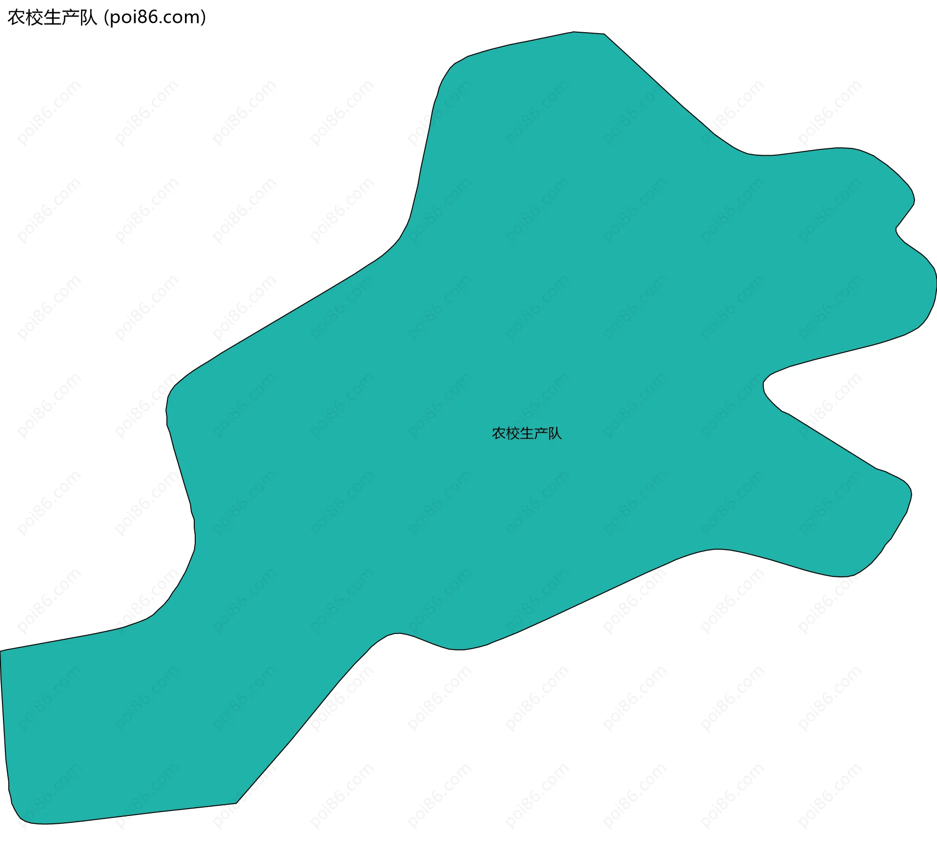 农校生产队边界地图
