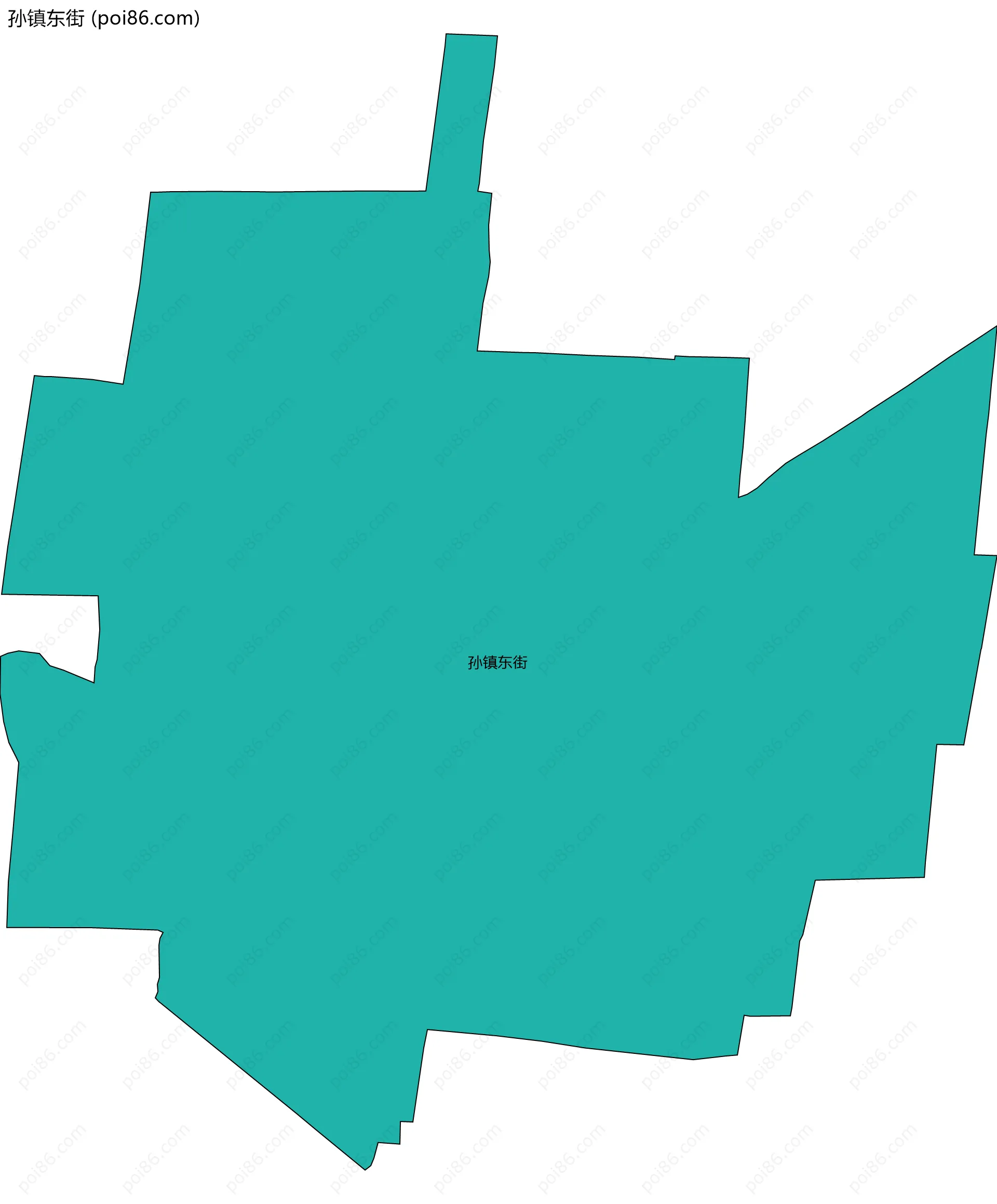 孙镇东街边界地图