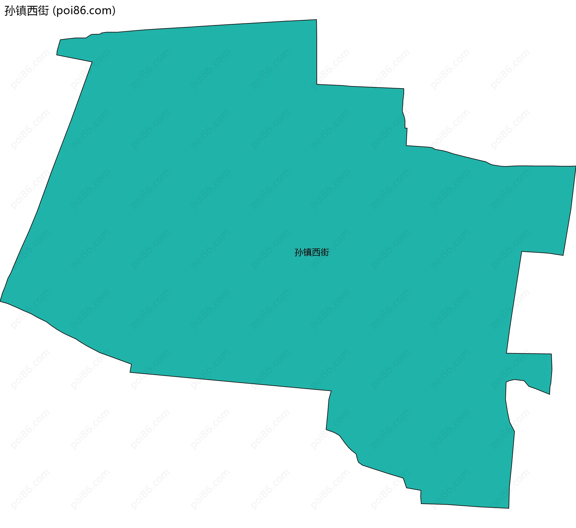 孙镇西街边界地图
