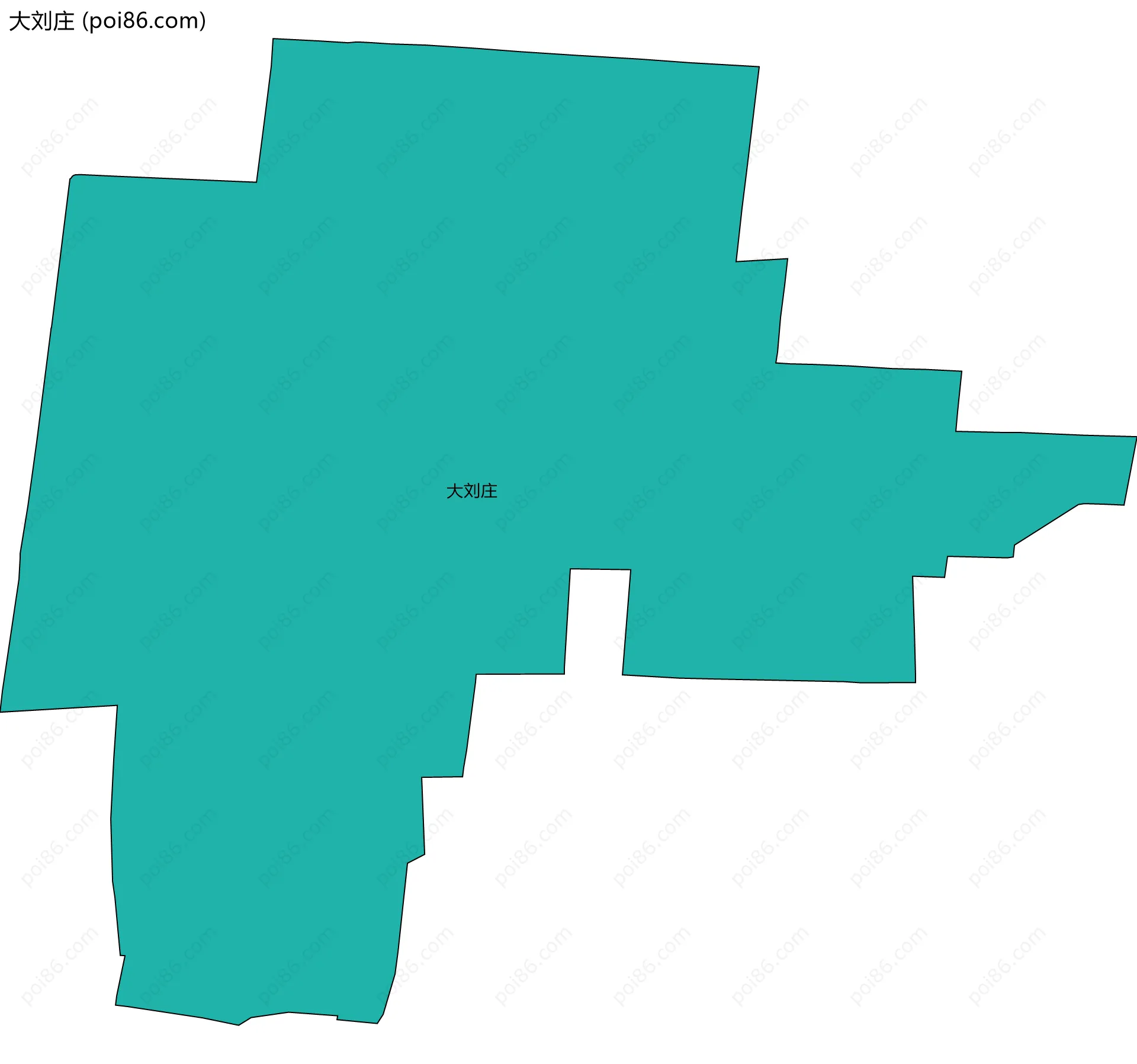 大刘庄边界地图