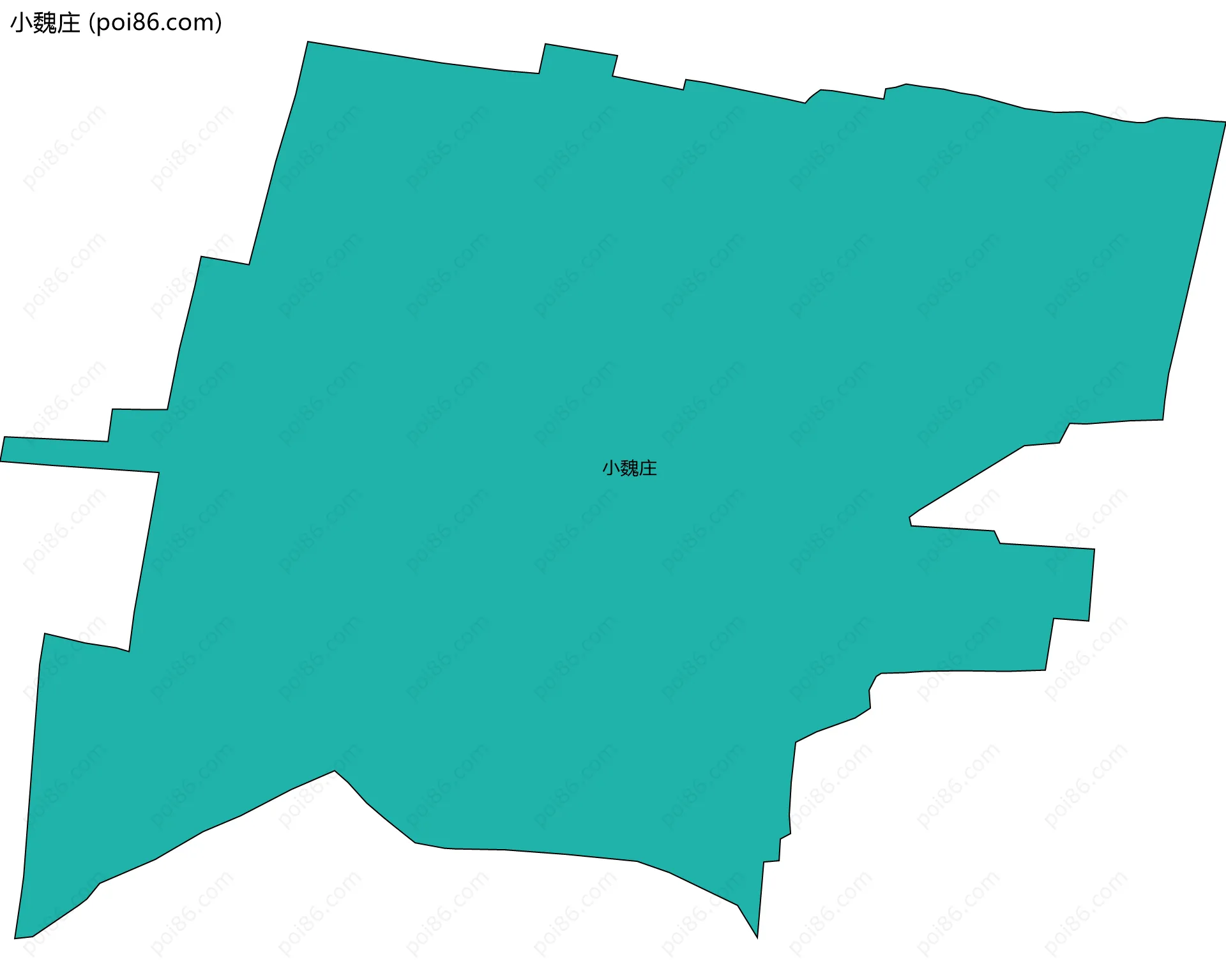 小魏庄边界地图