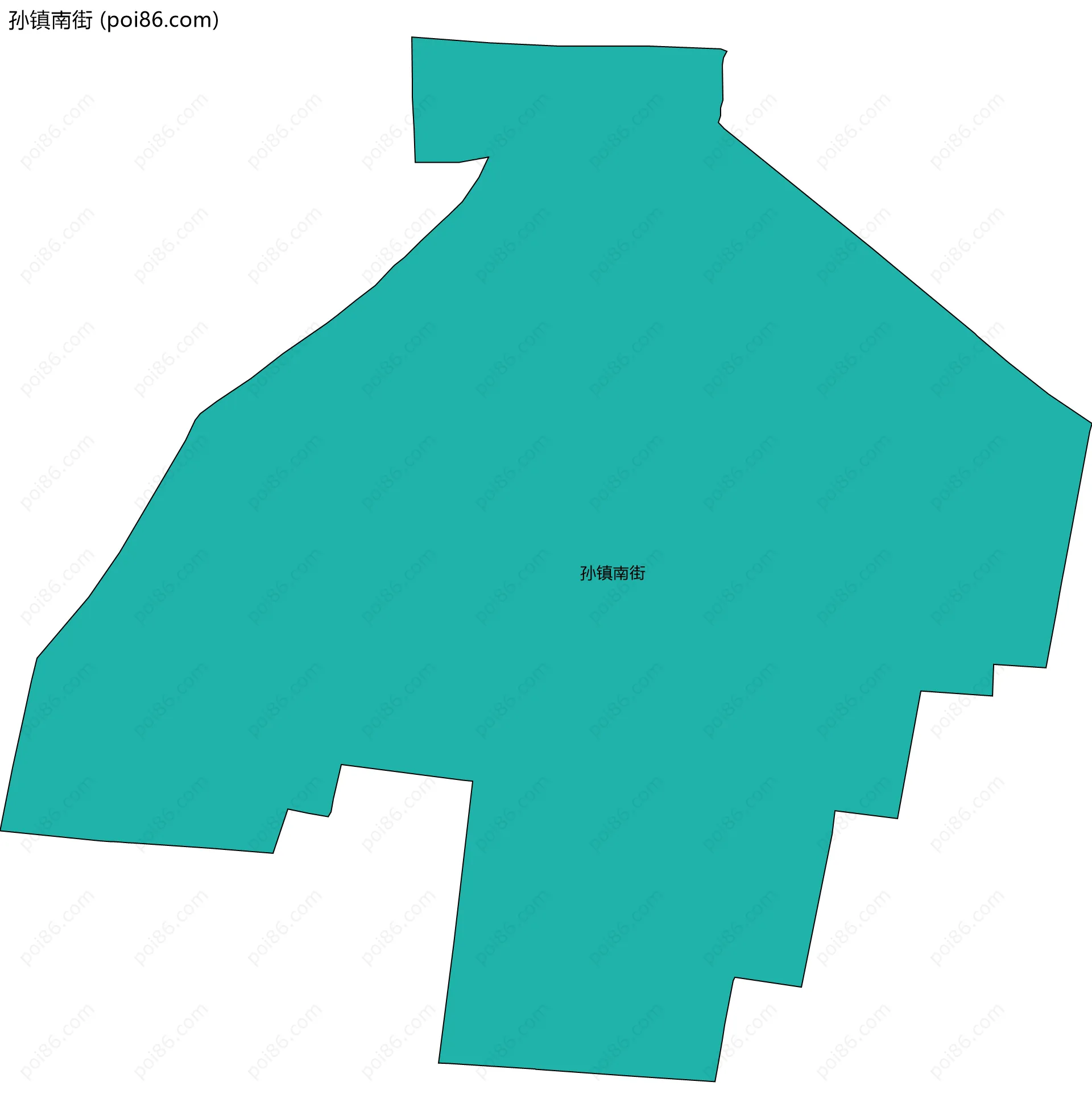 孙镇南街边界地图