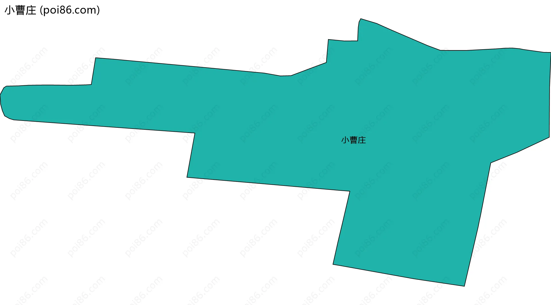 小曹庄边界地图