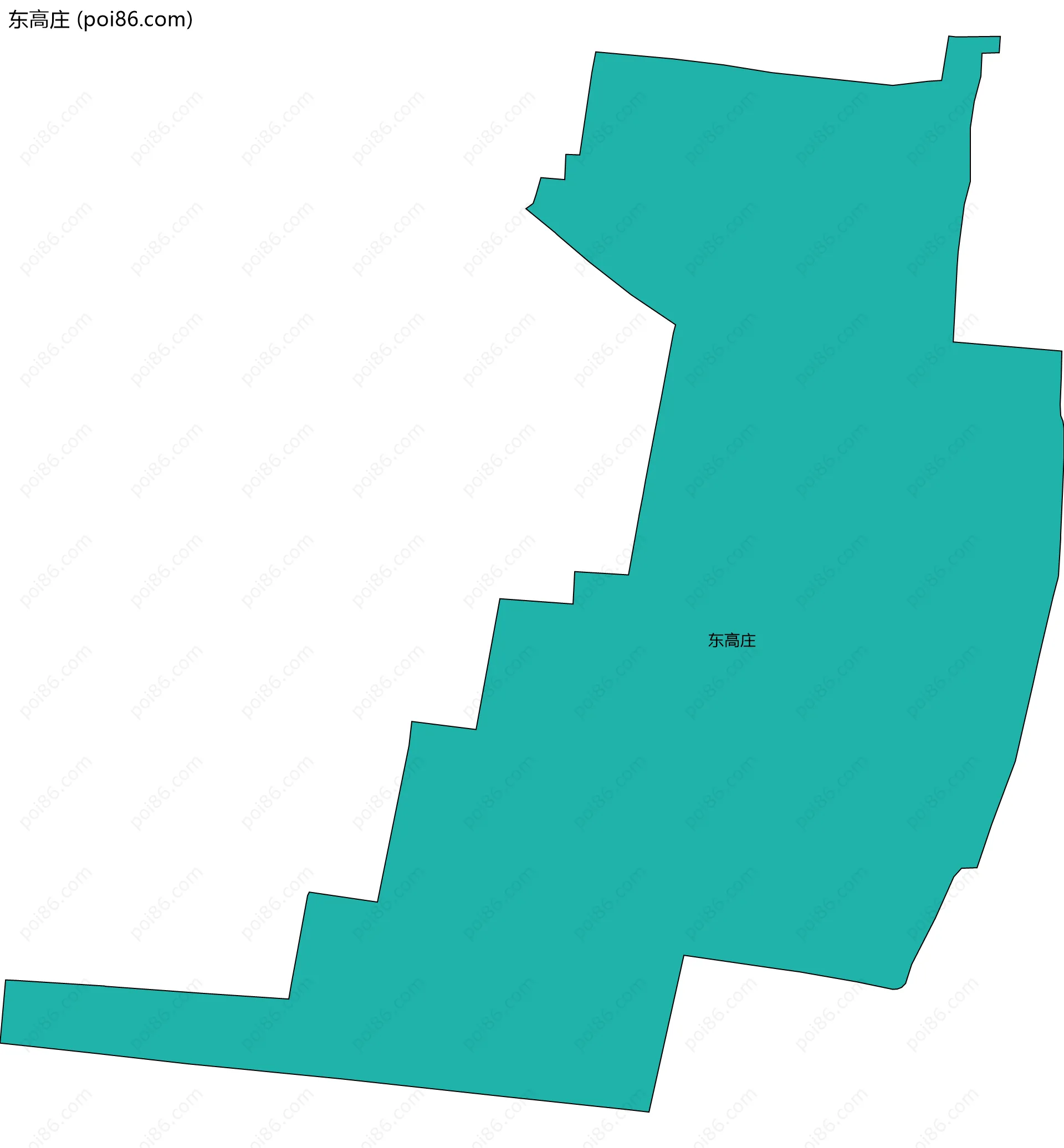 东高庄边界地图