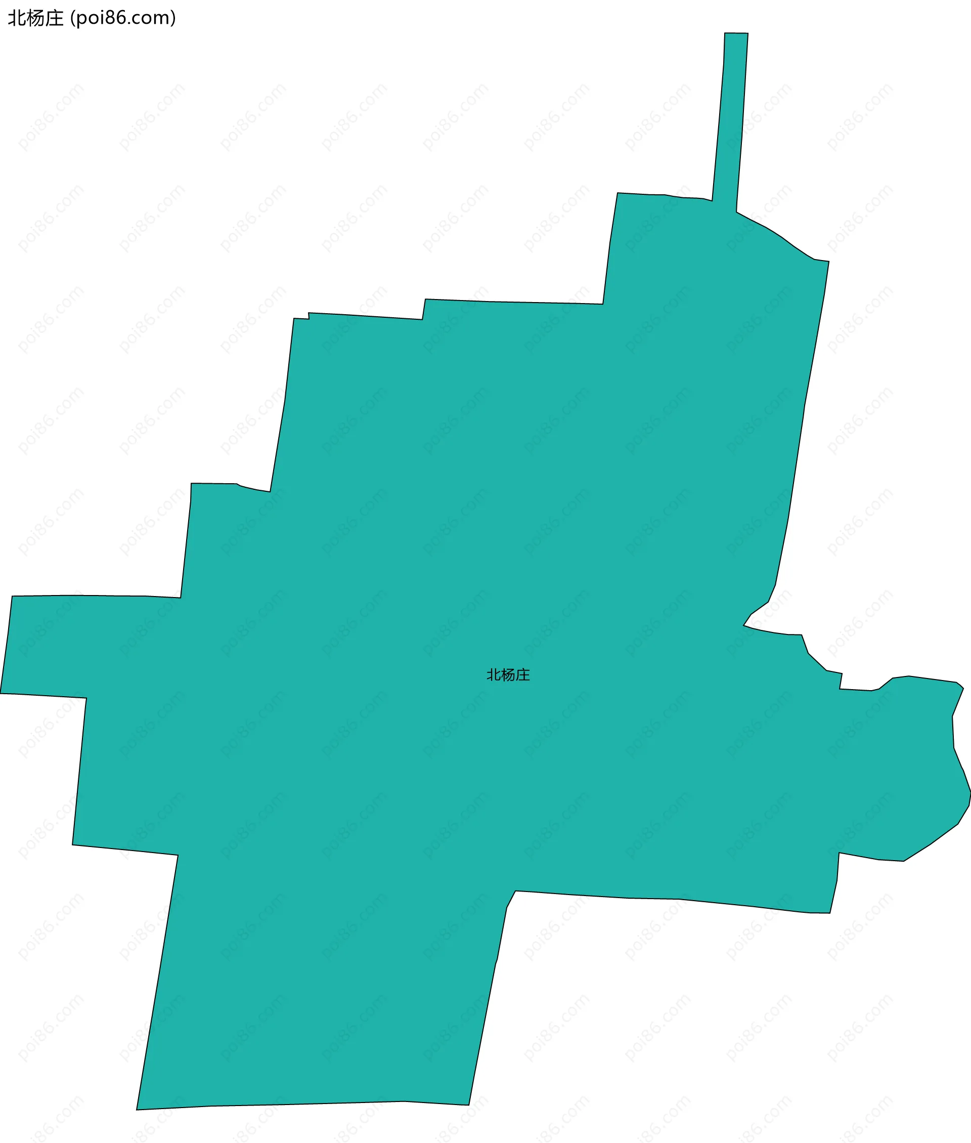 北杨庄边界地图