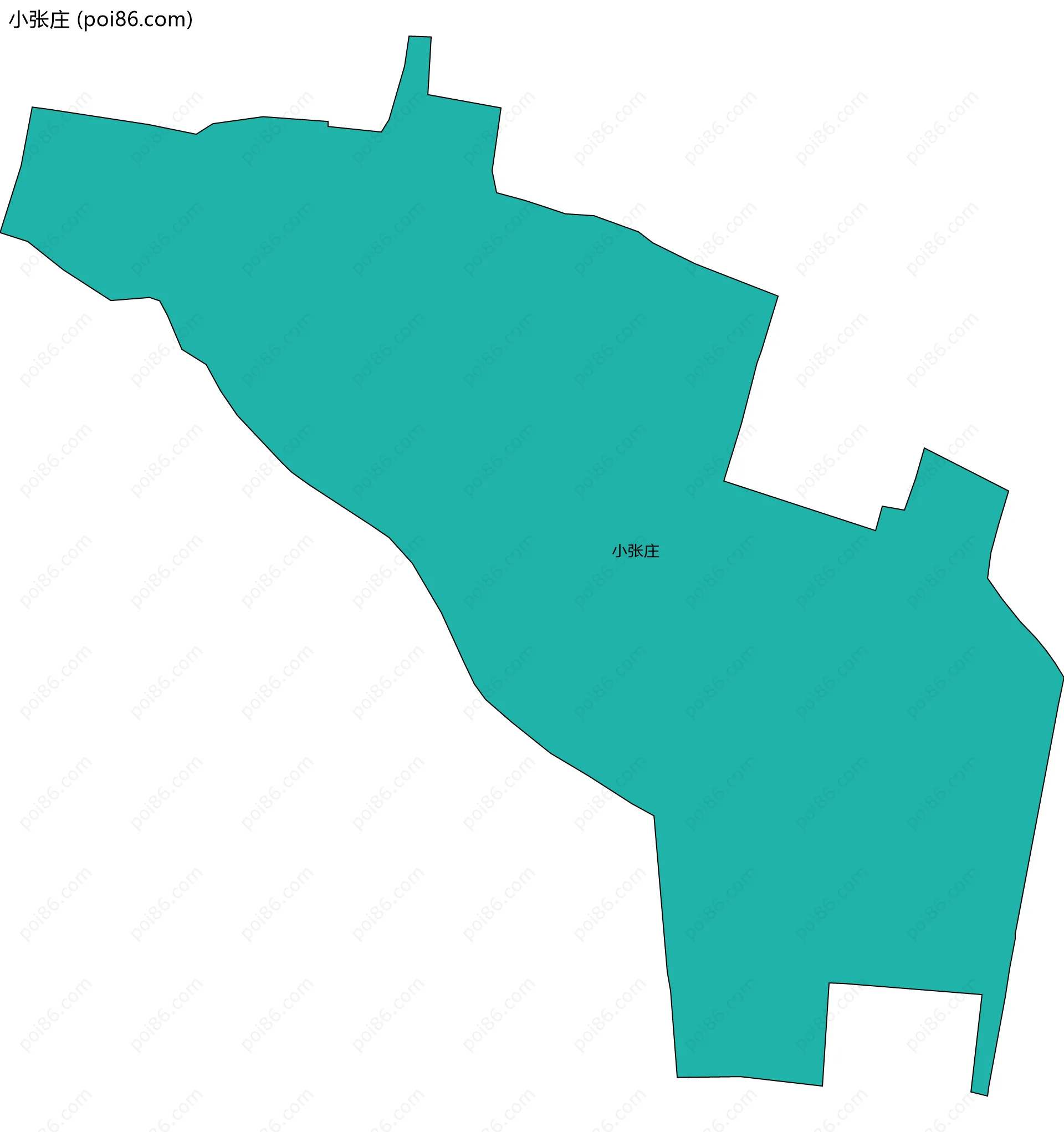 小张庄边界地图