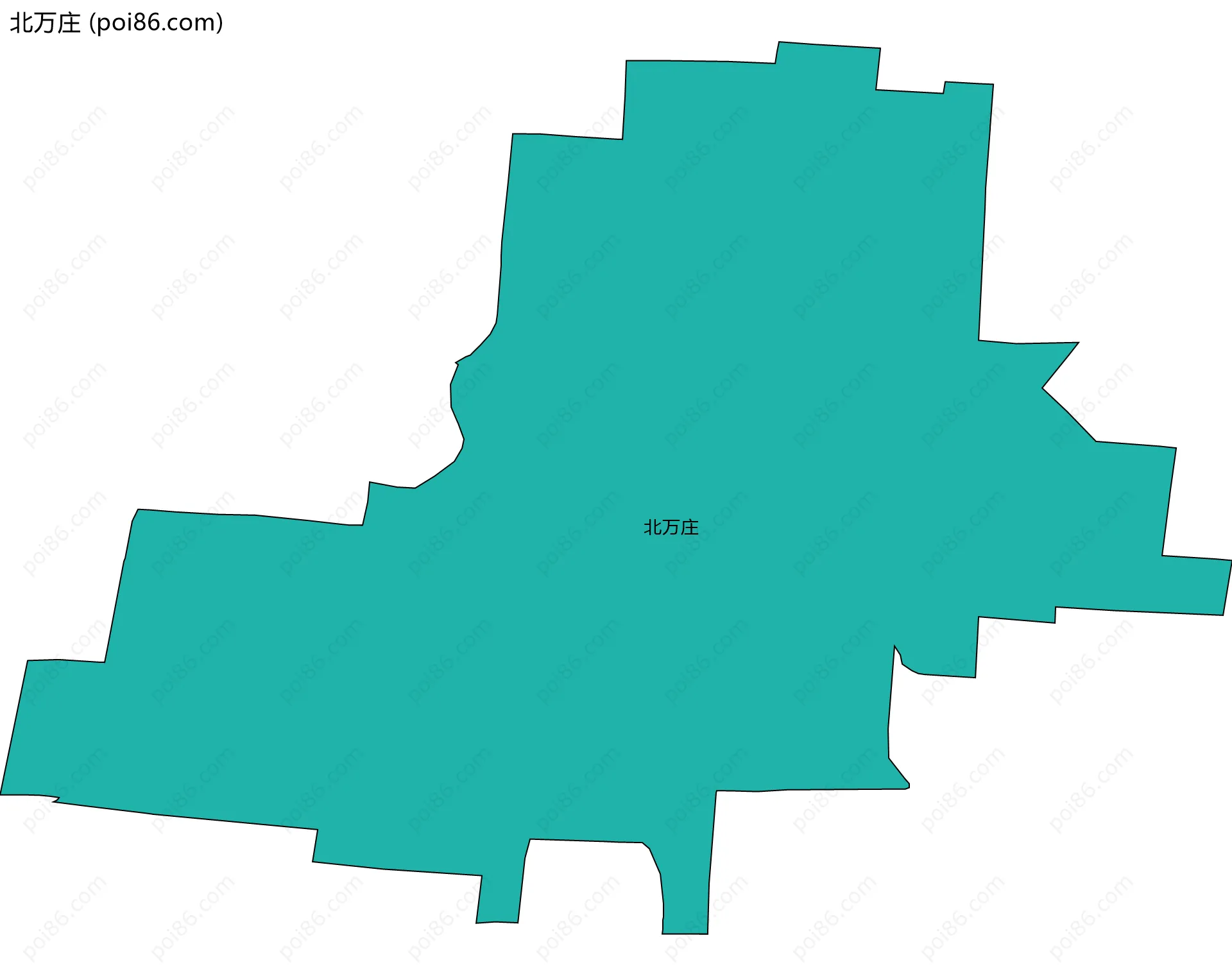 北万庄边界地图