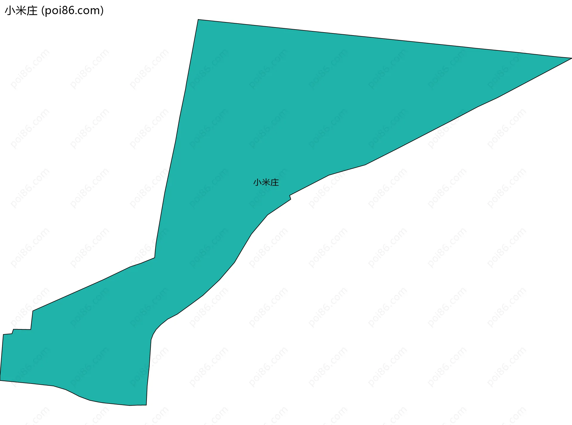小米庄边界地图
