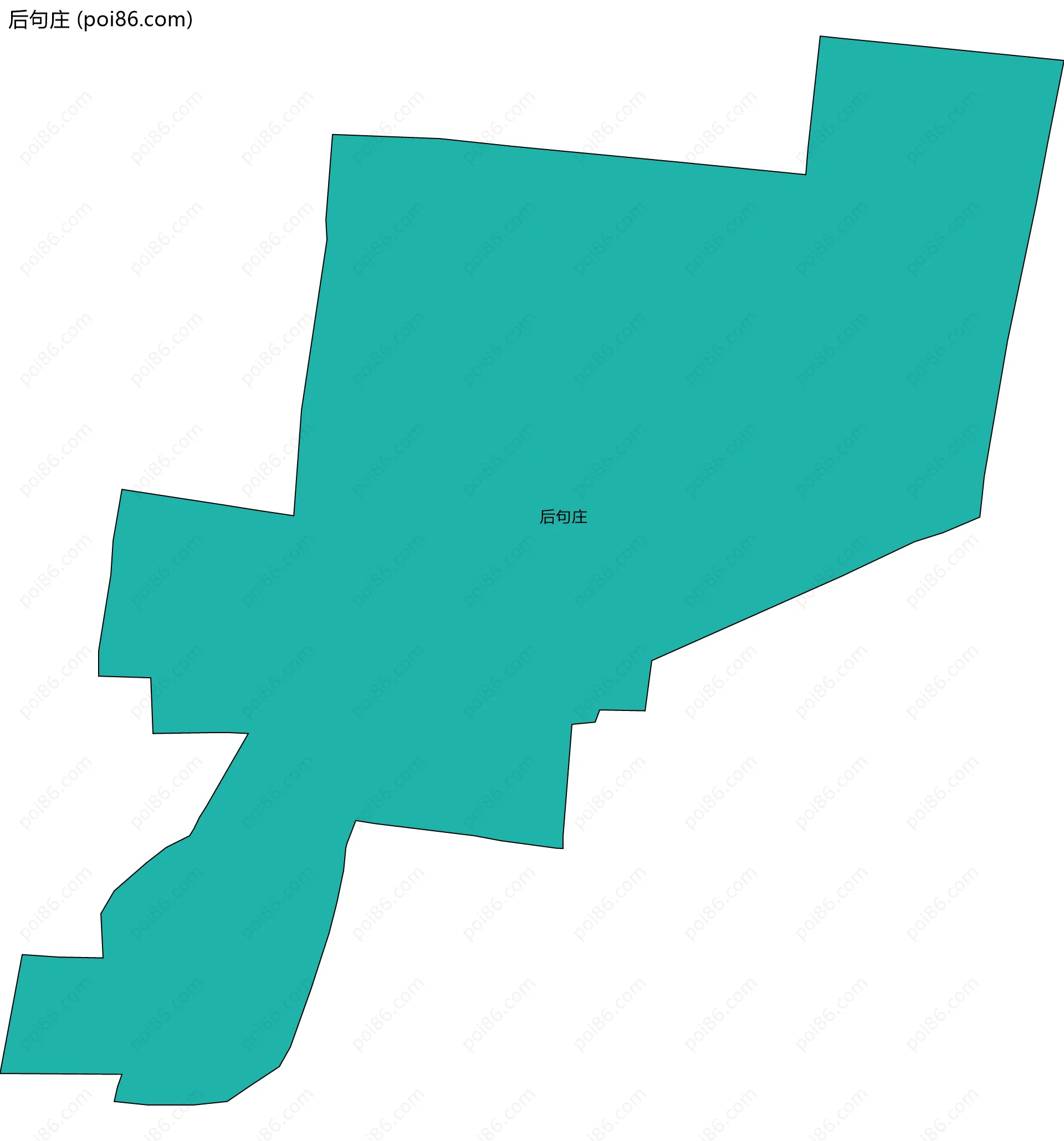 后句庄边界地图