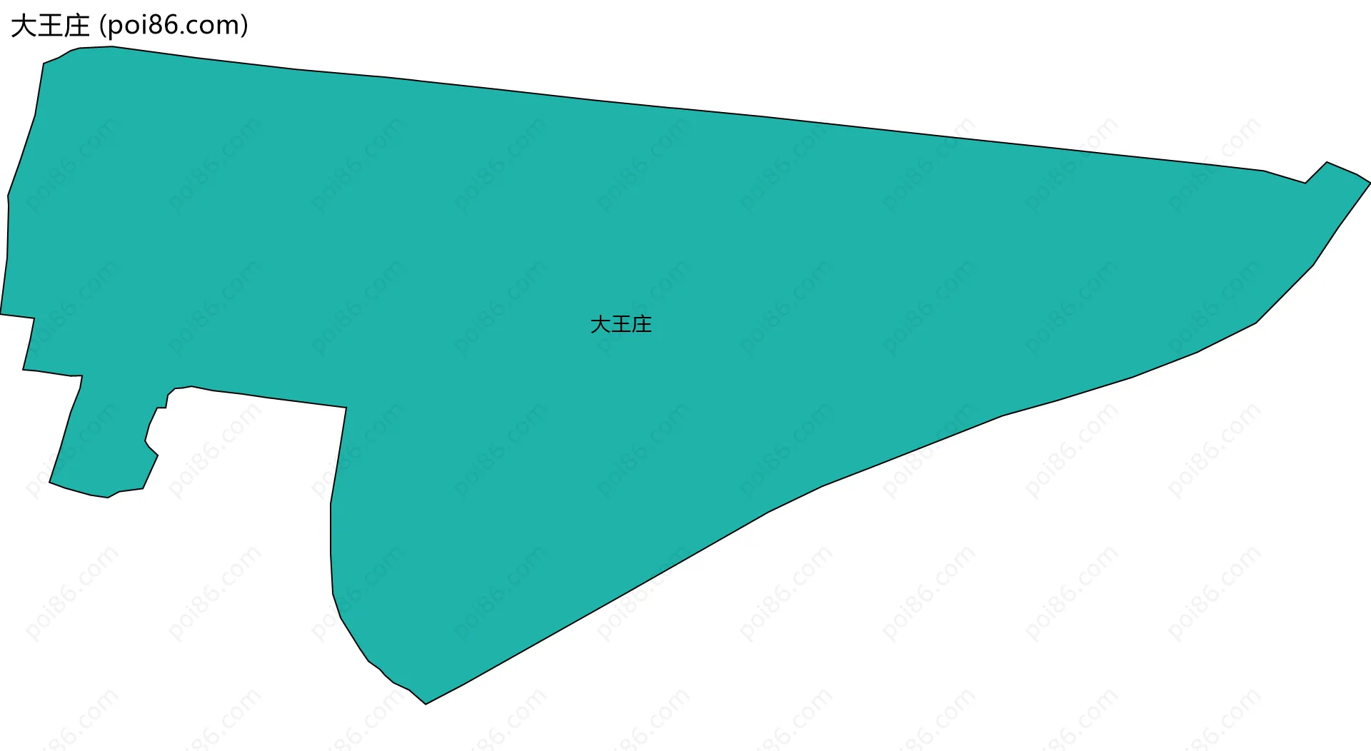 大王庄边界地图
