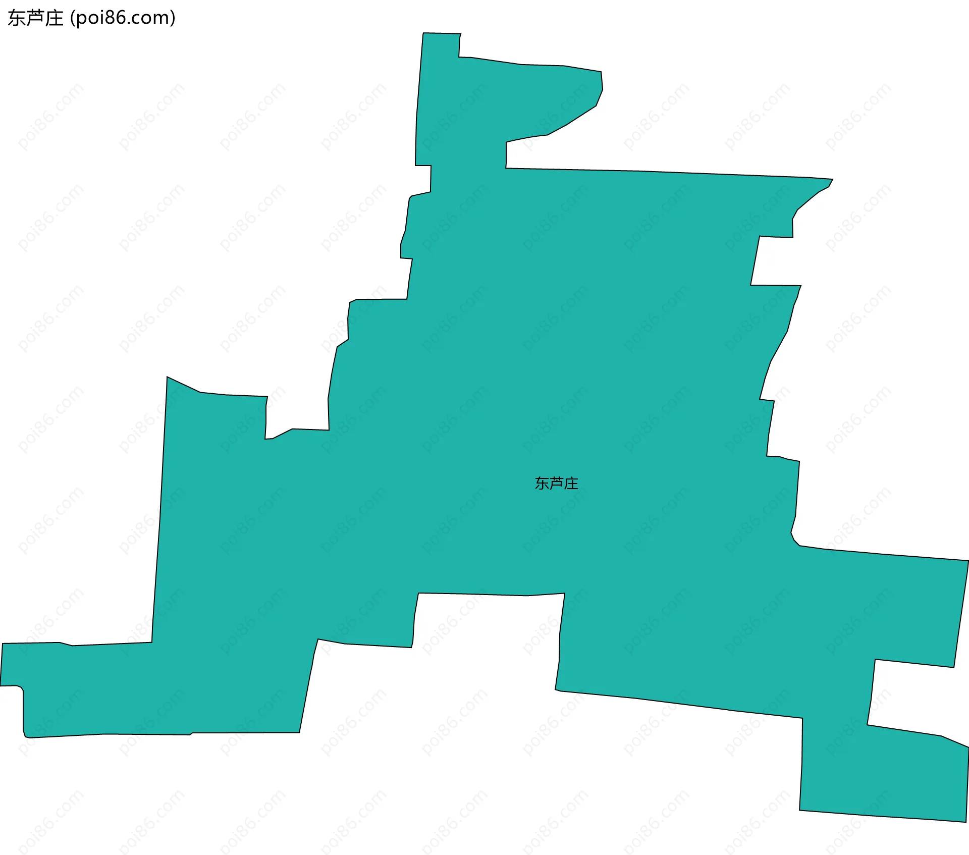 东芦庄边界地图