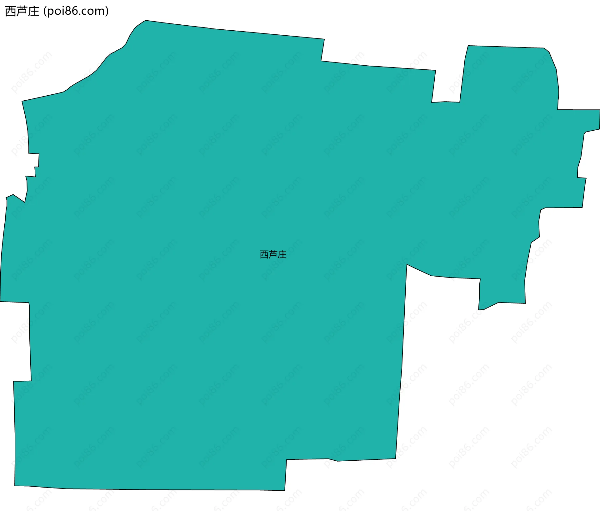 西芦庄边界地图