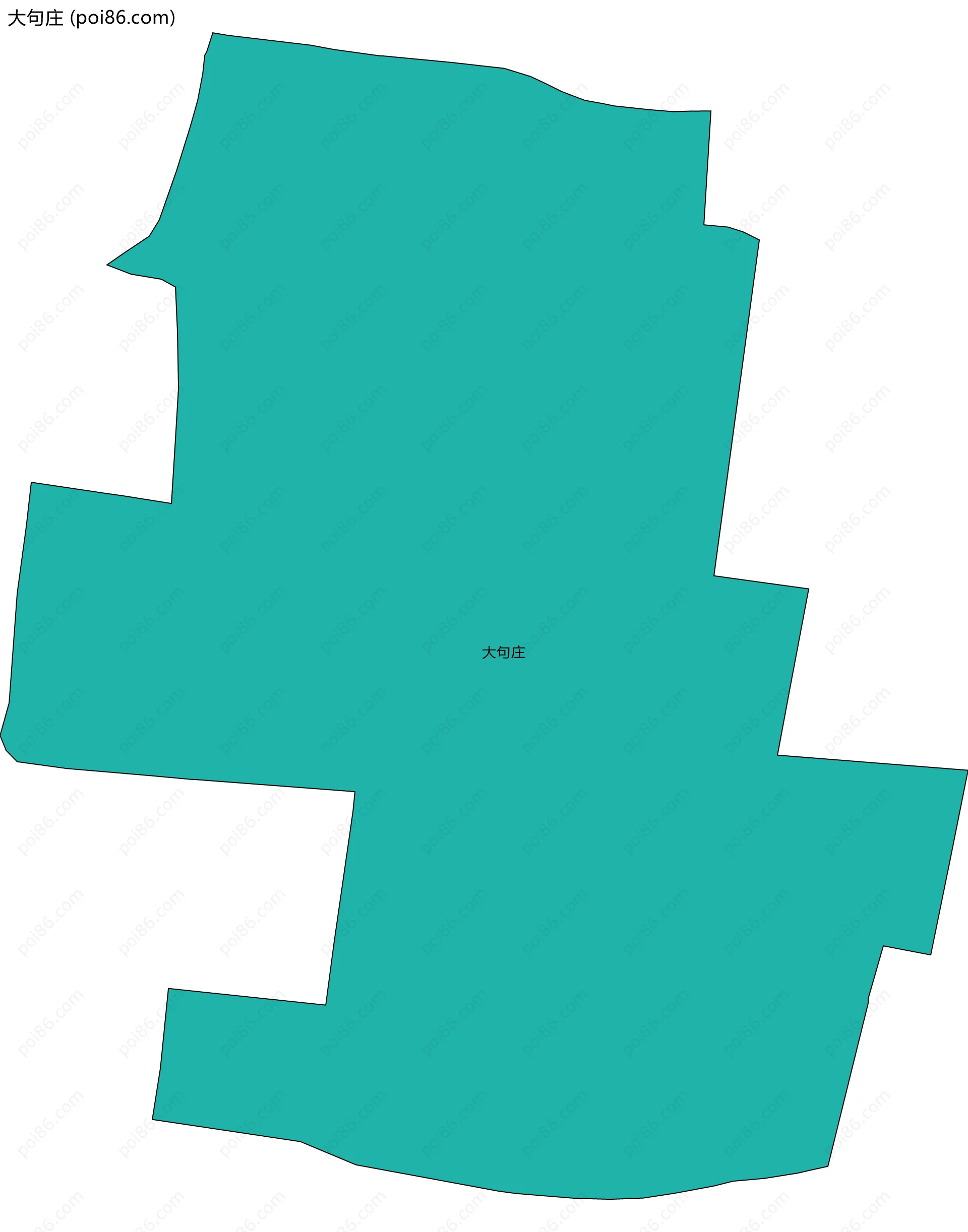 大句庄边界地图