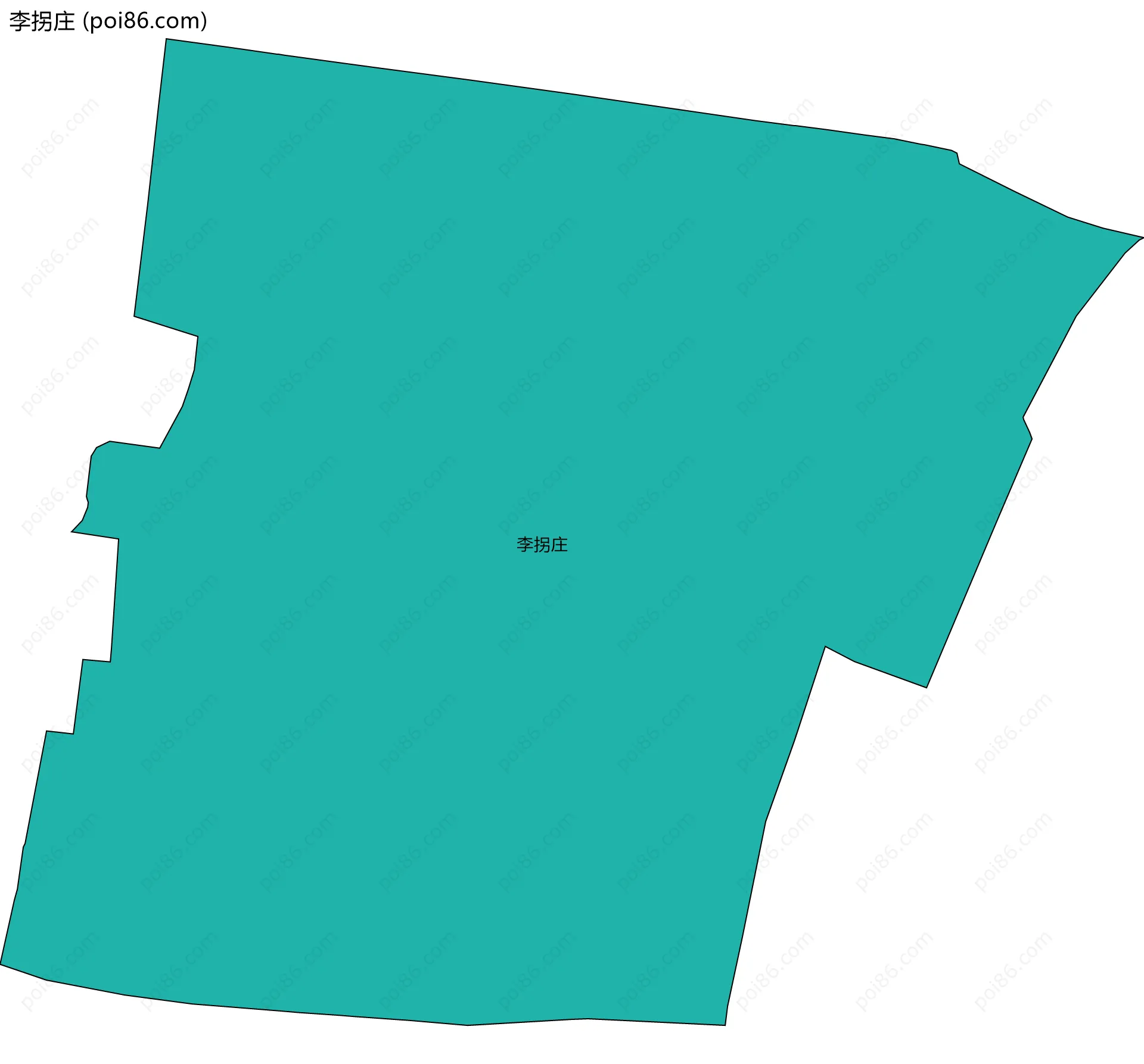 李拐庄边界地图