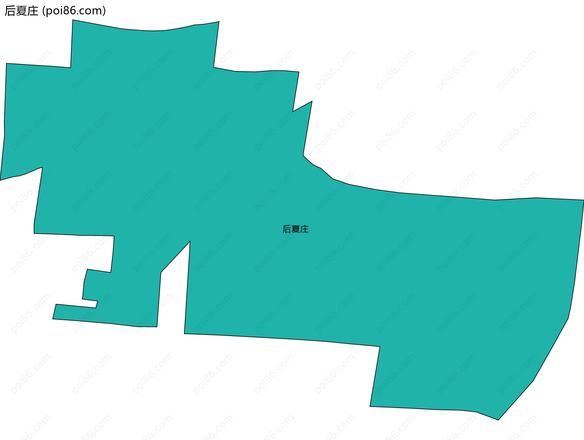 后夏庄边界地图