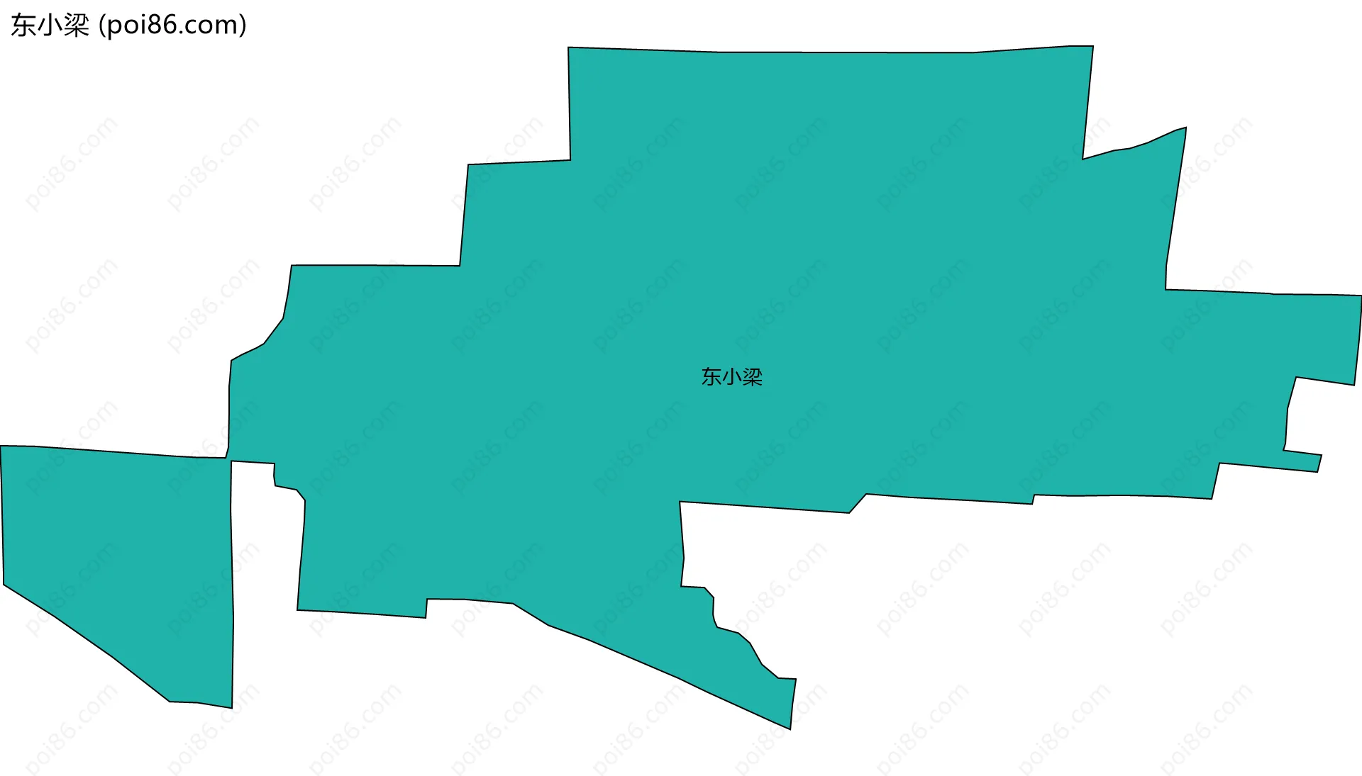 东小梁边界地图