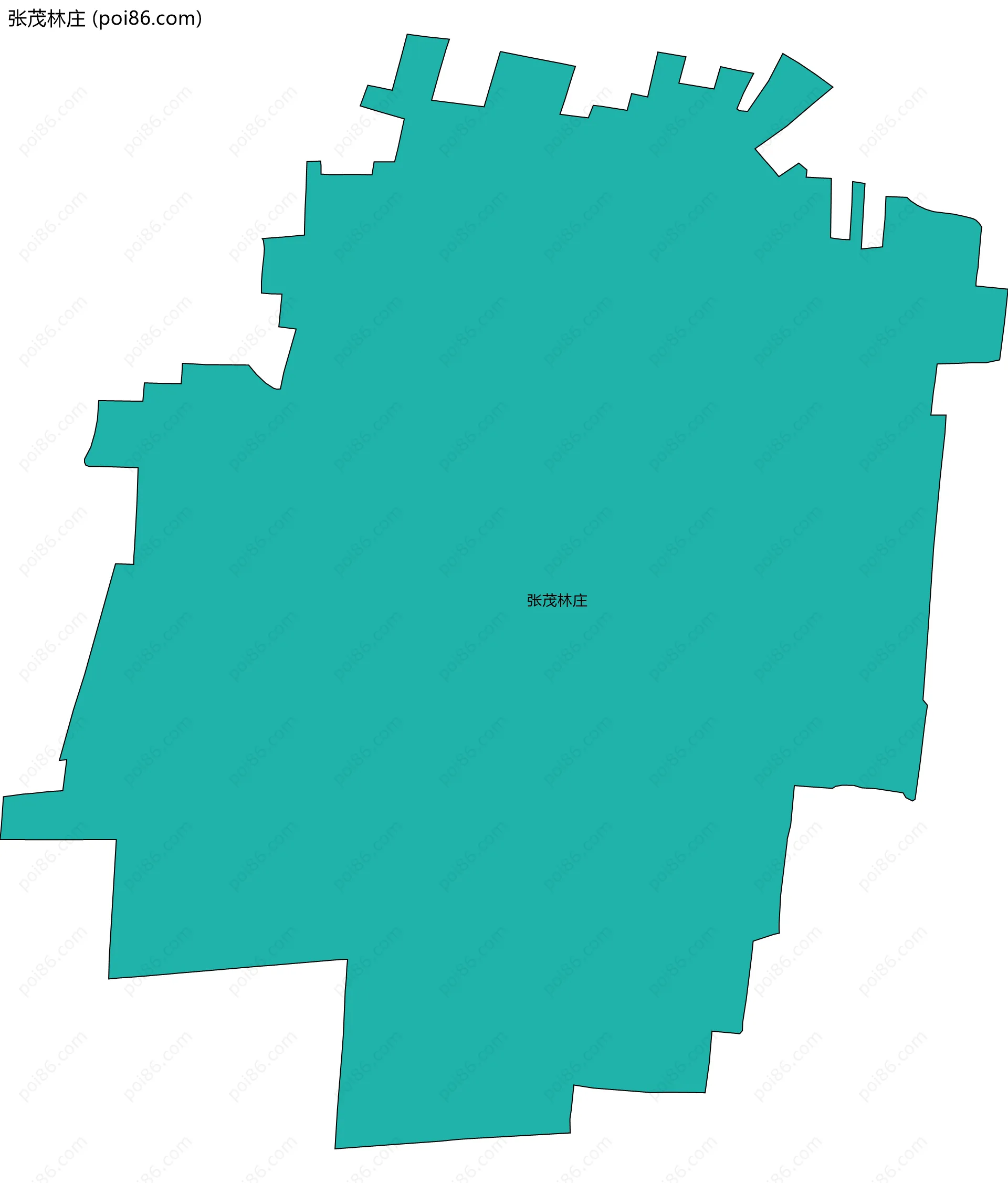 张茂林庄边界地图