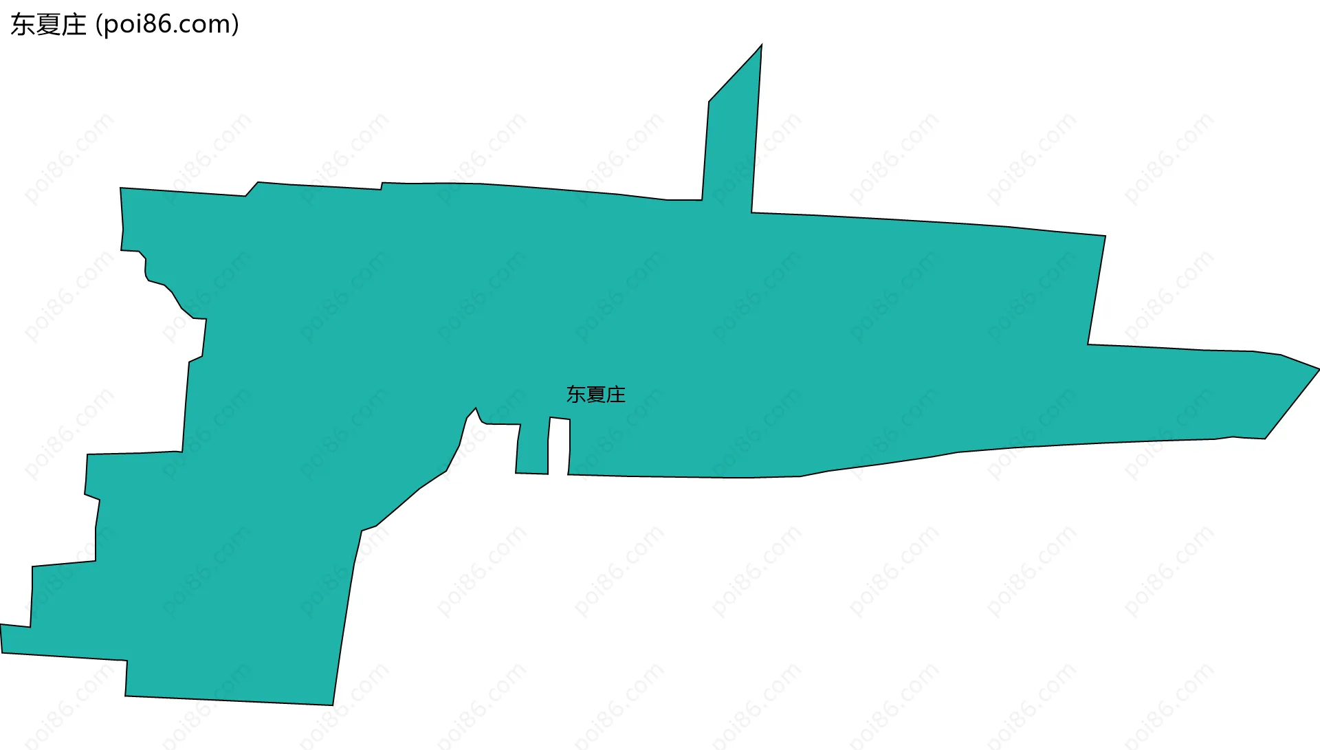 东夏庄边界地图