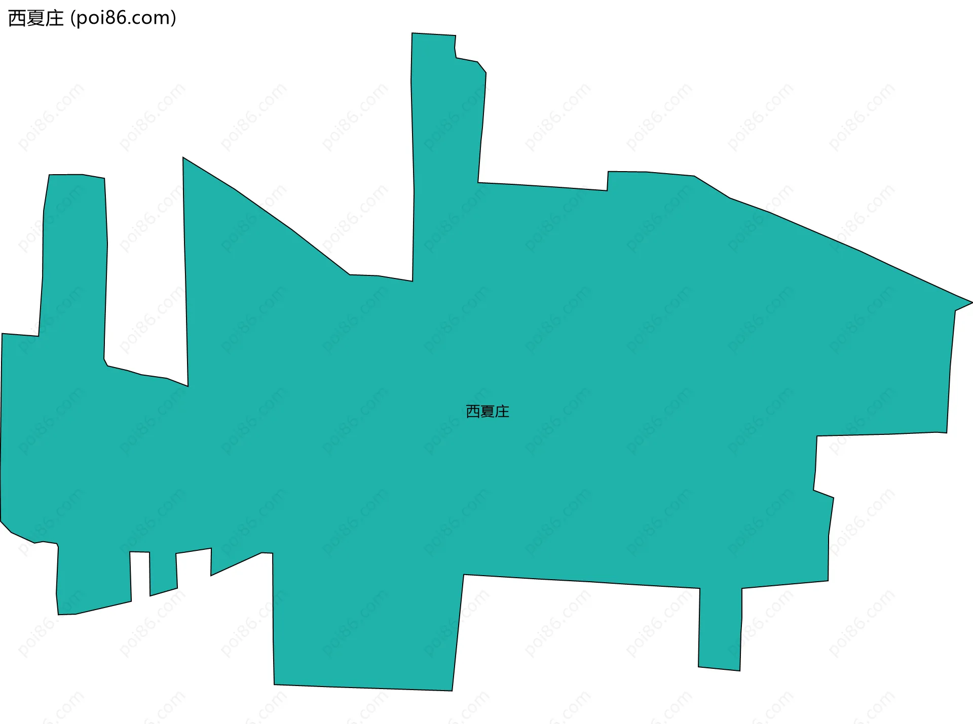 西夏庄边界地图