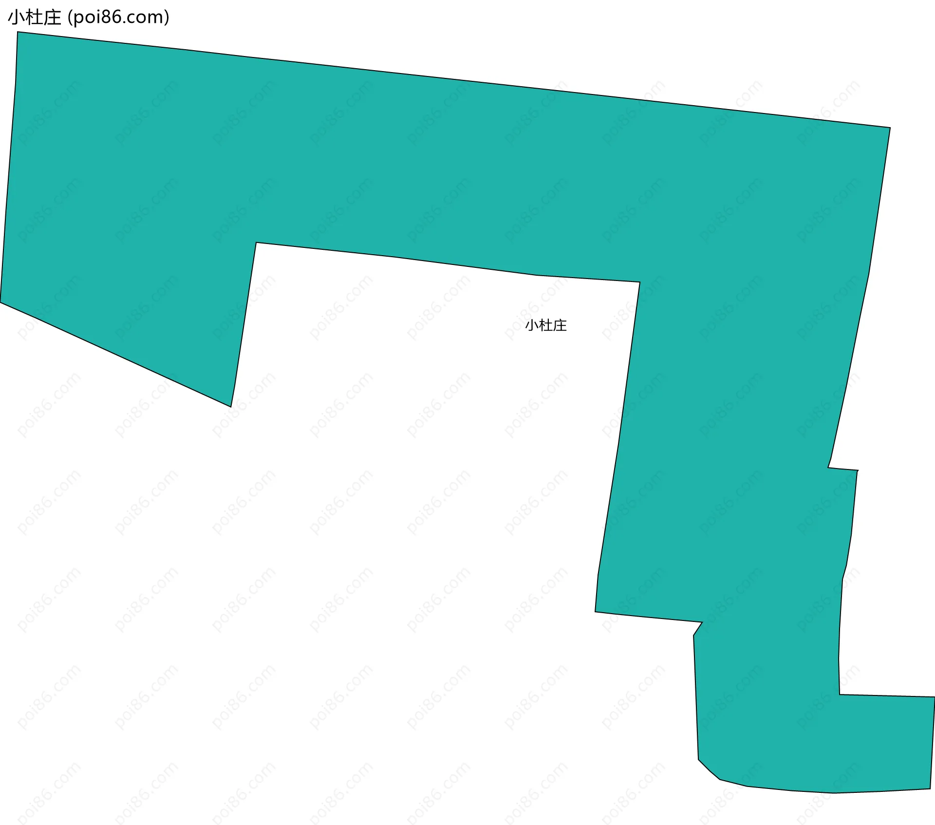 小杜庄边界地图