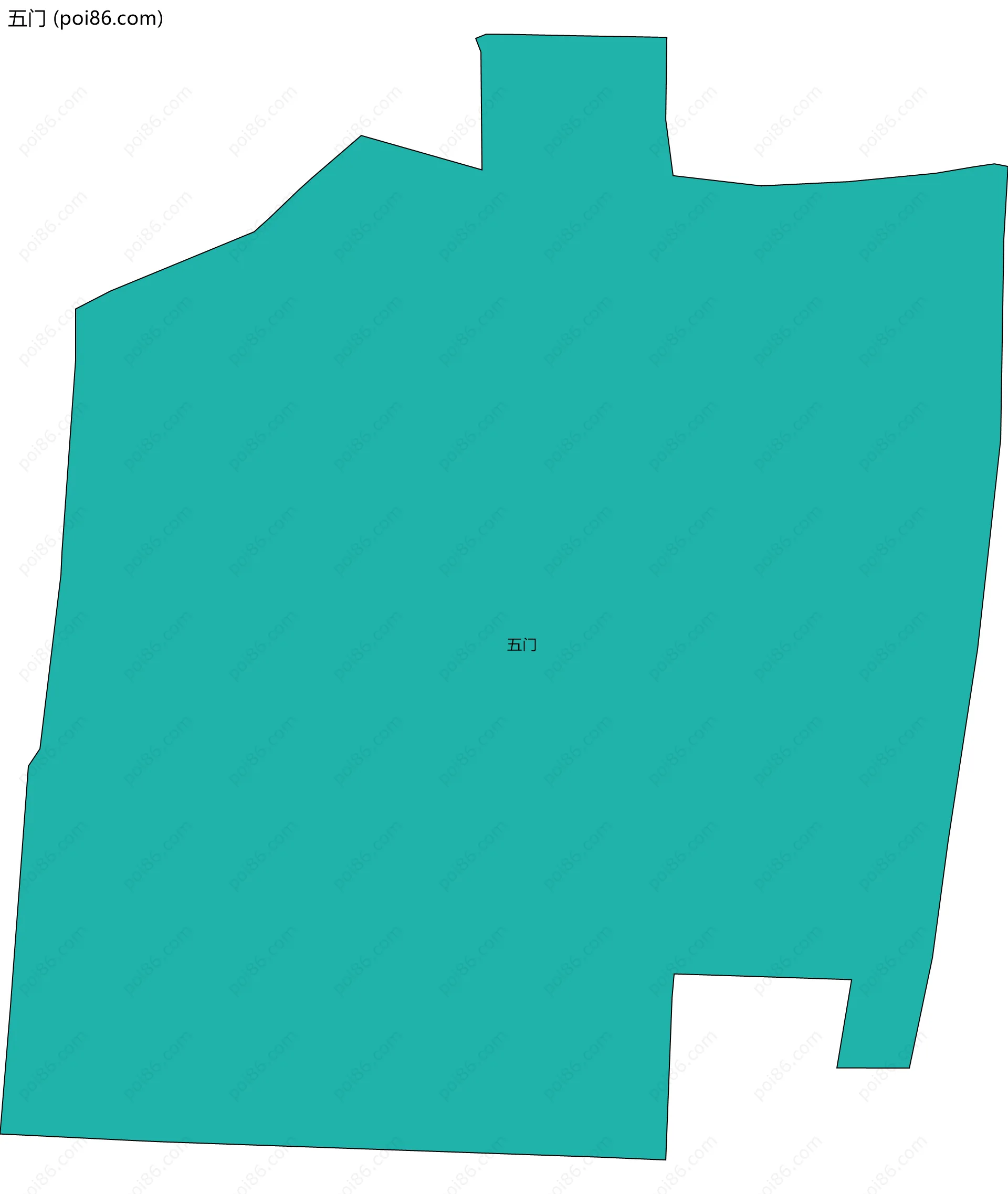 五门边界地图