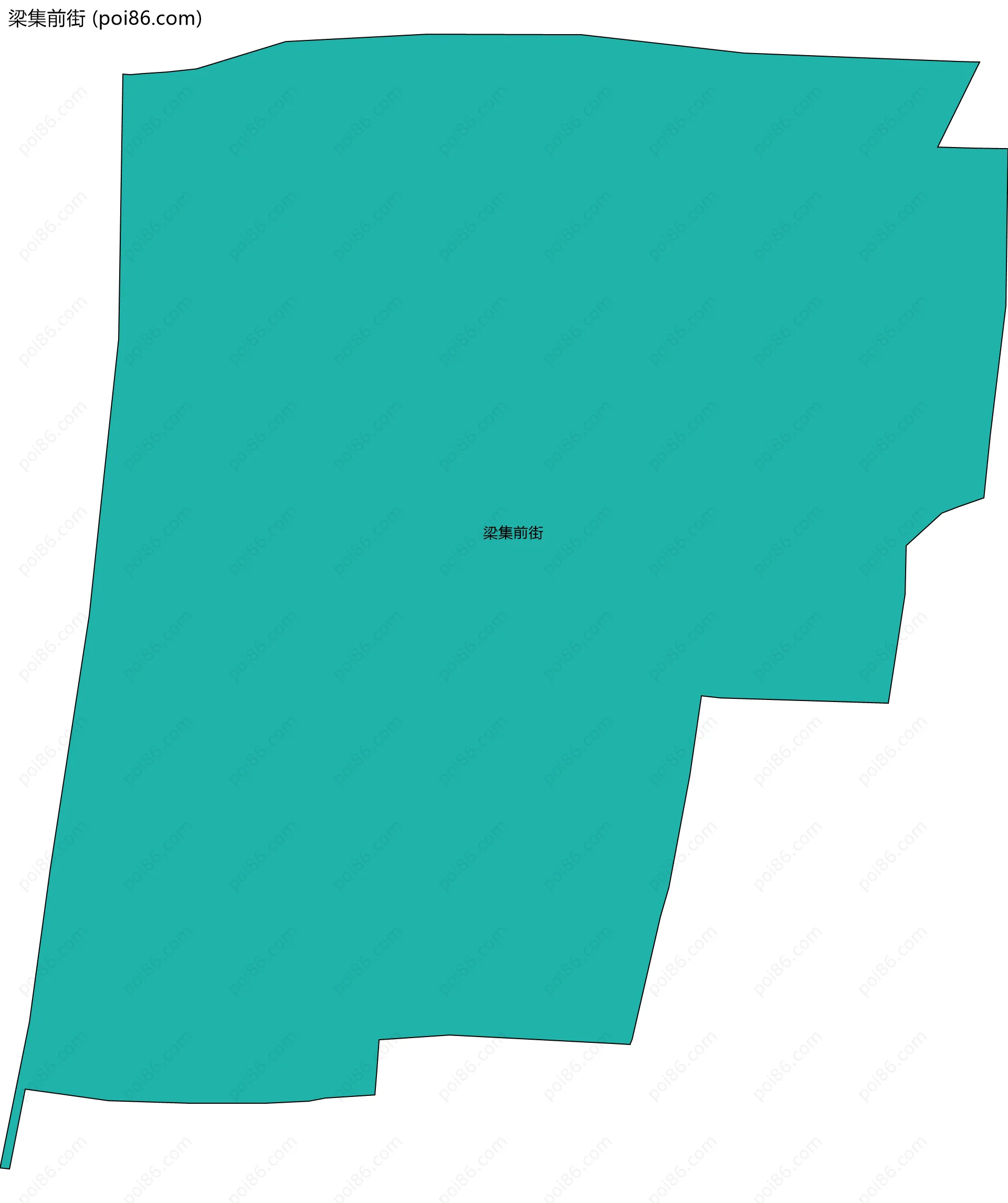 梁集前街边界地图