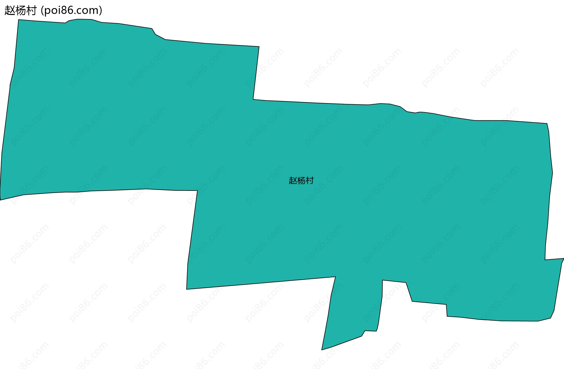 赵杨村边界地图