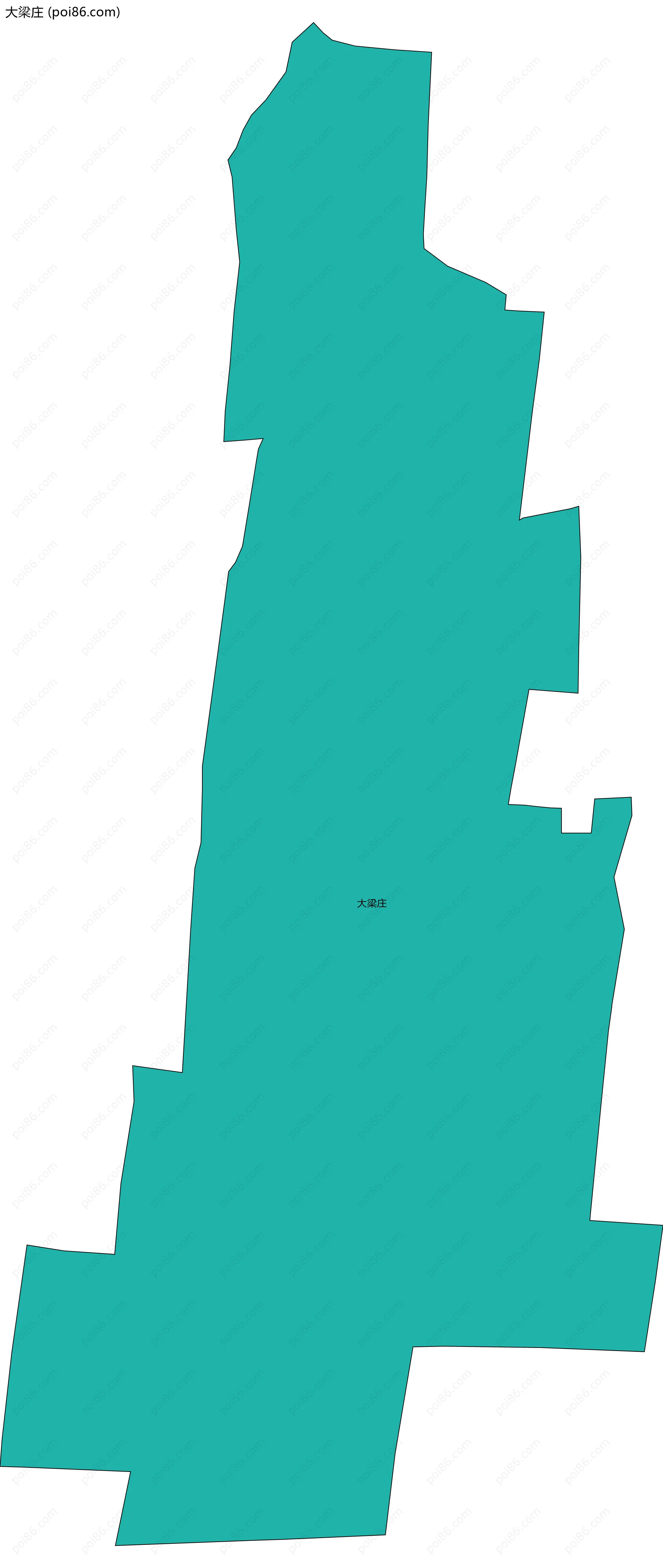 大梁庄边界地图