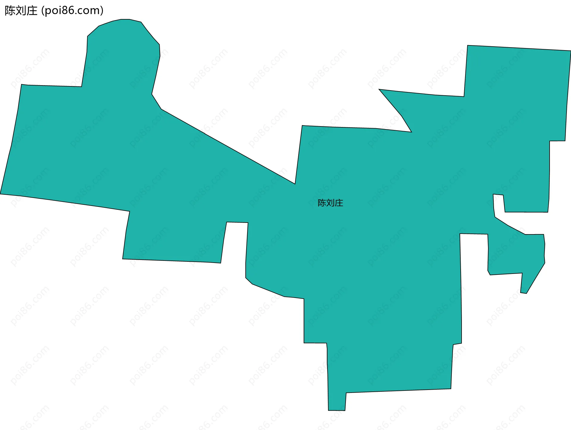 陈刘庄边界地图