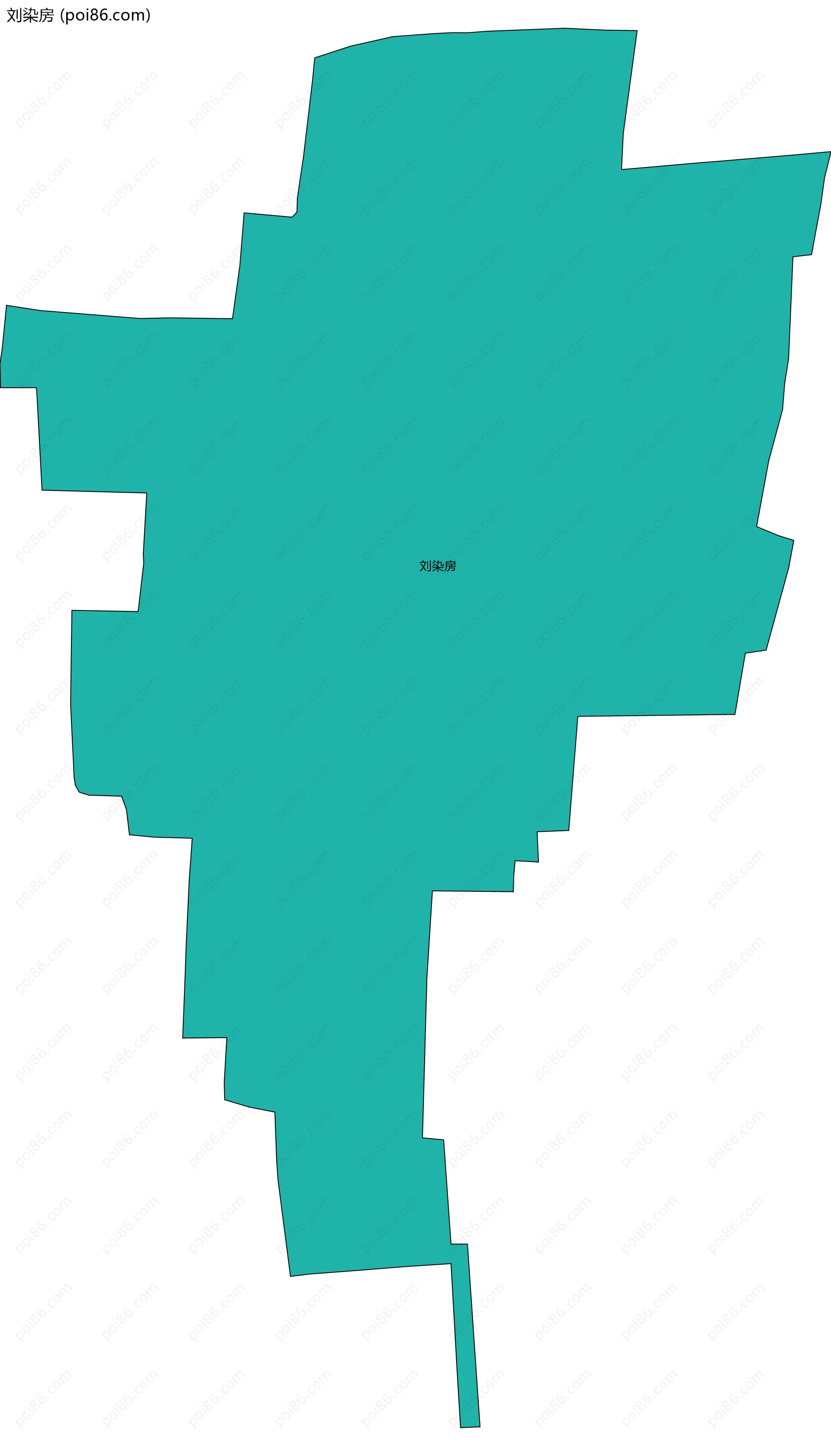 刘染房边界地图