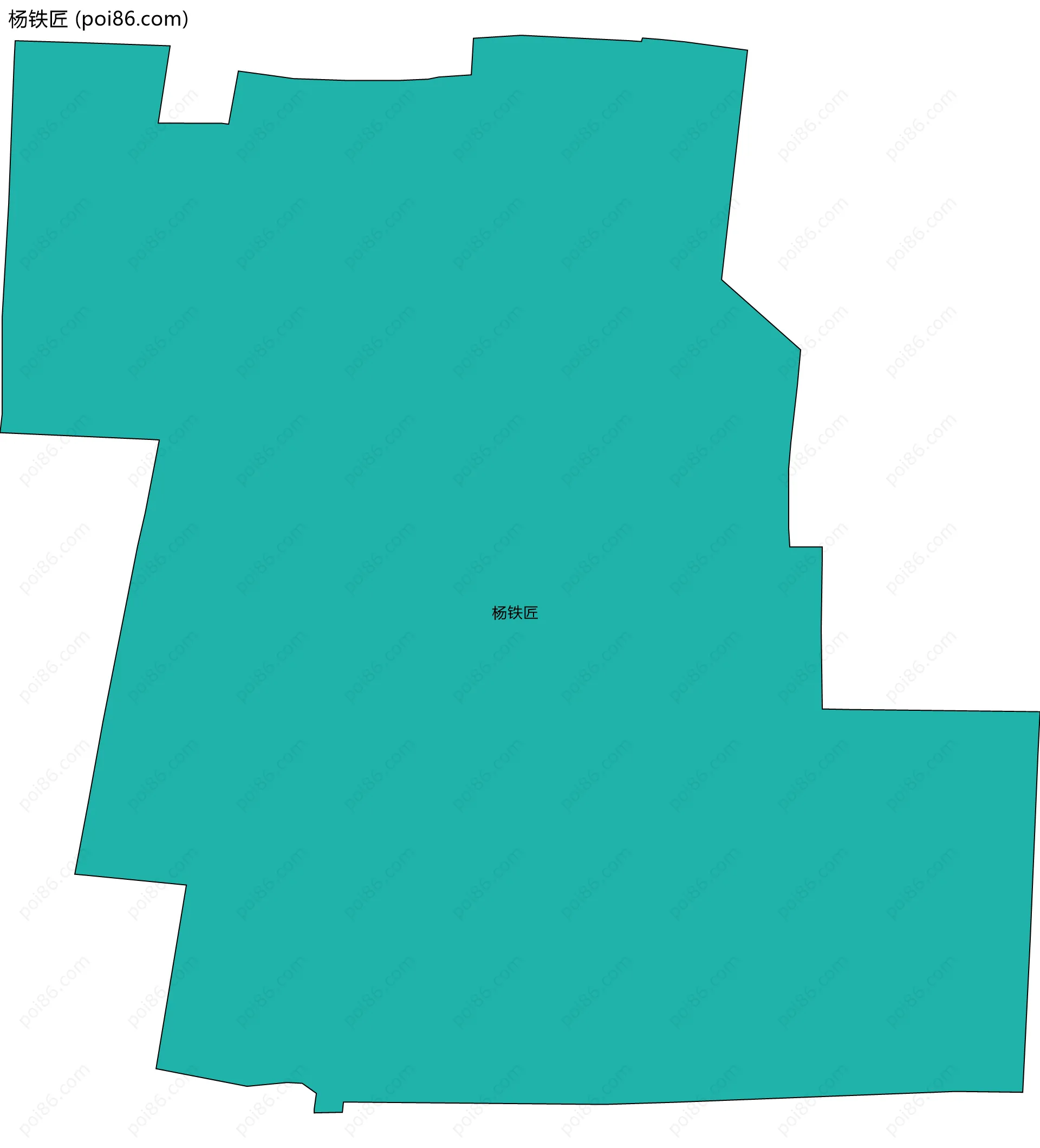 杨铁匠边界地图