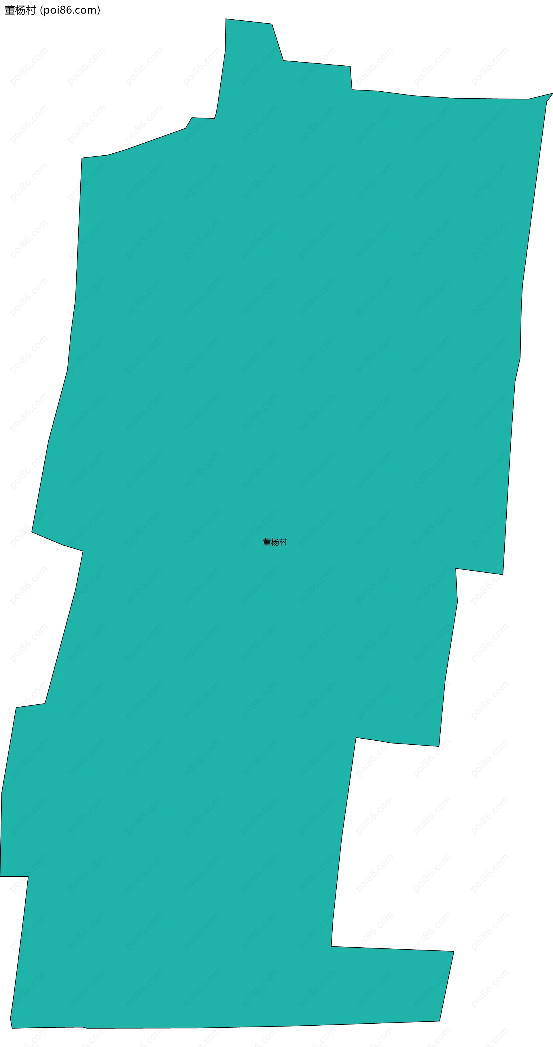 董杨村边界地图