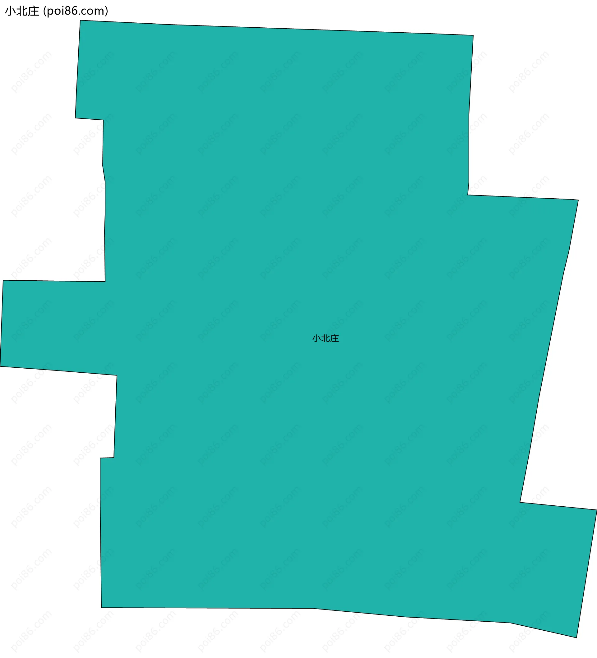 小北庄边界地图