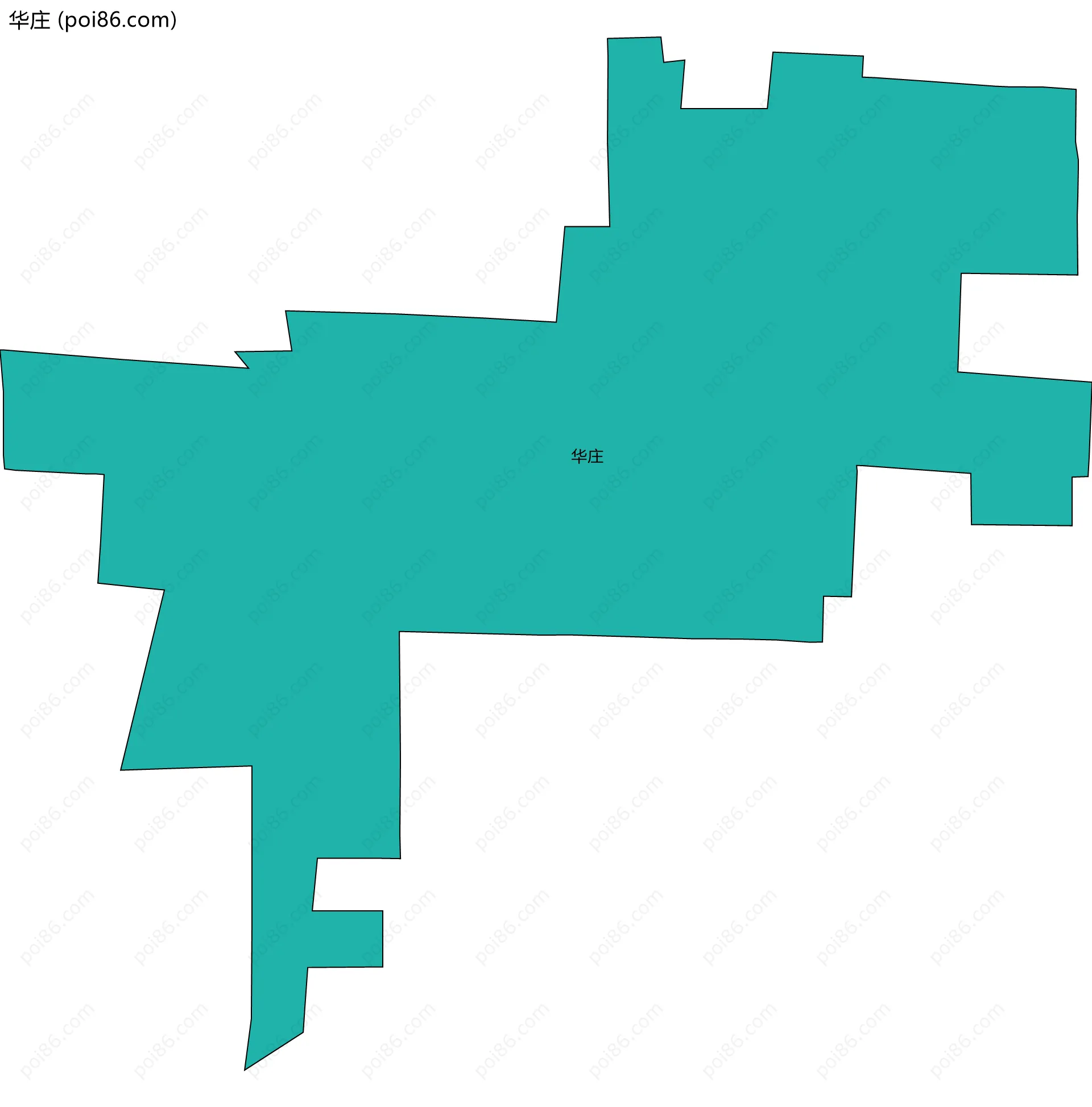 华庄边界地图