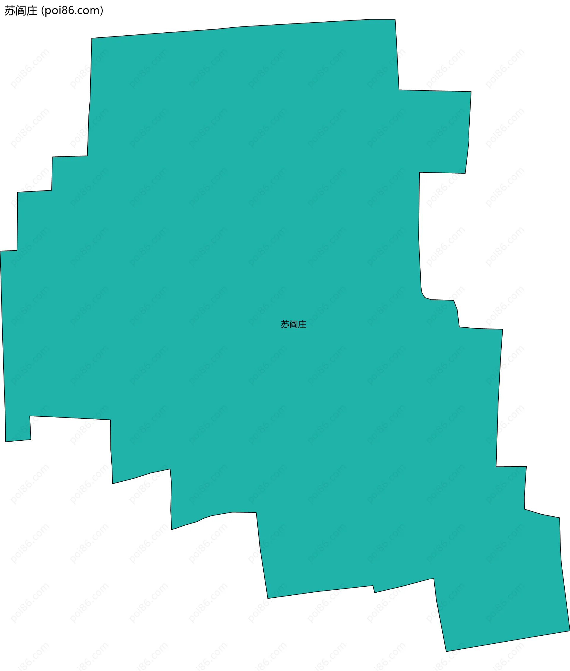 苏阎庄边界地图