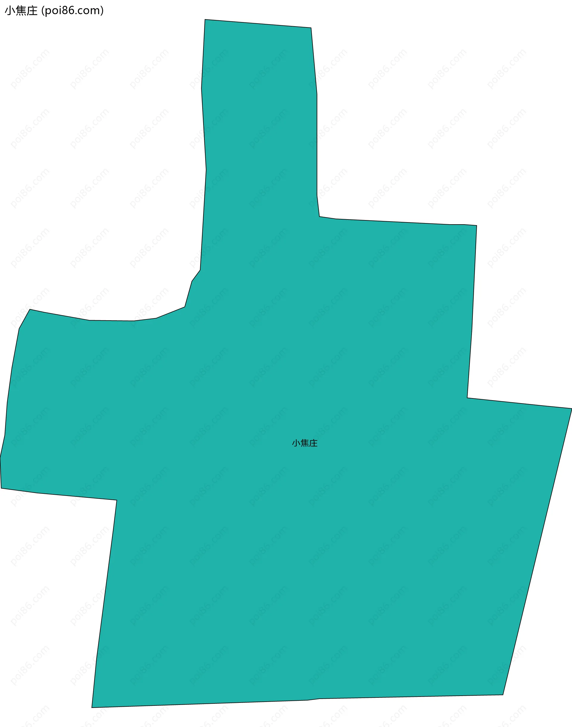 小焦庄边界地图