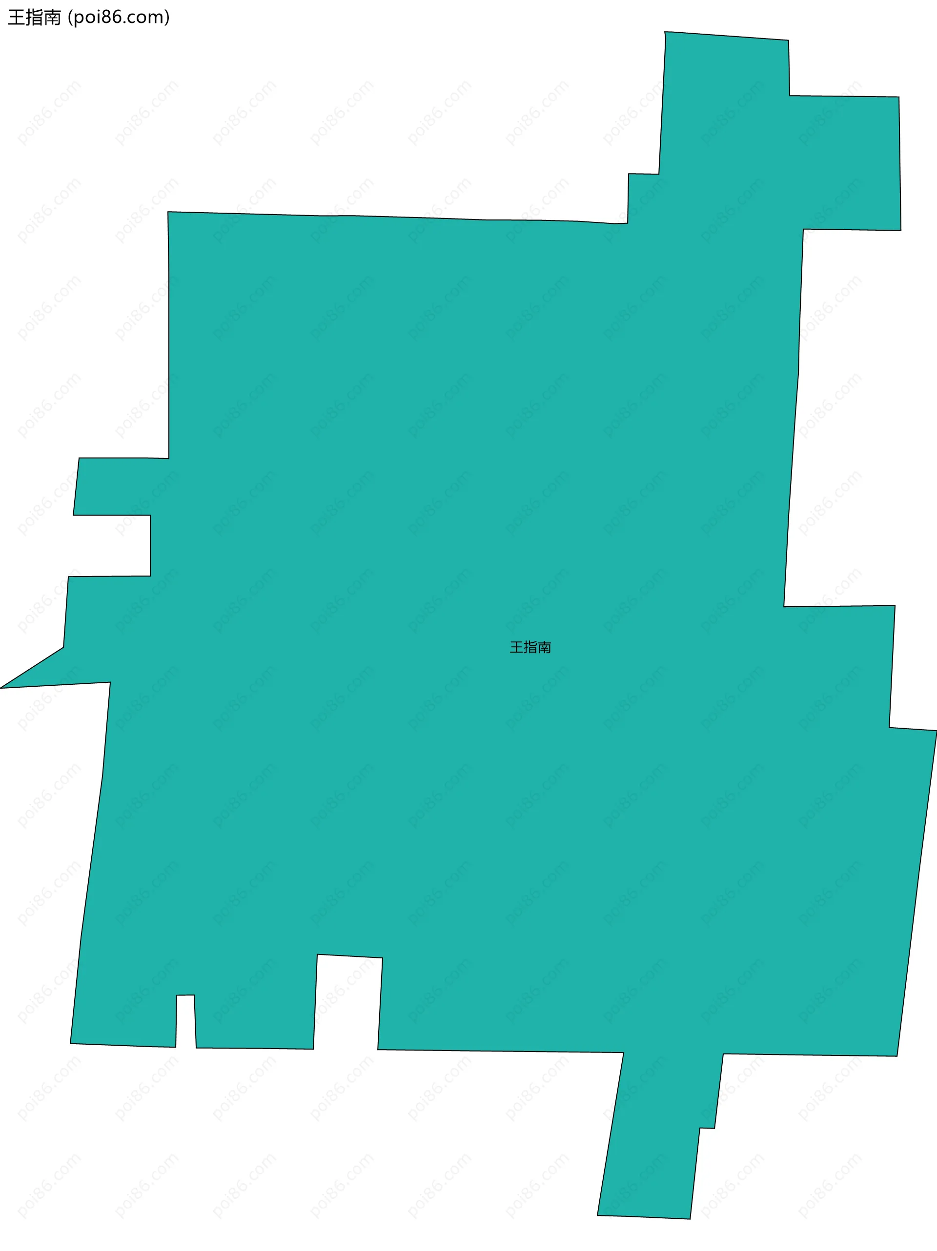 王指南边界地图