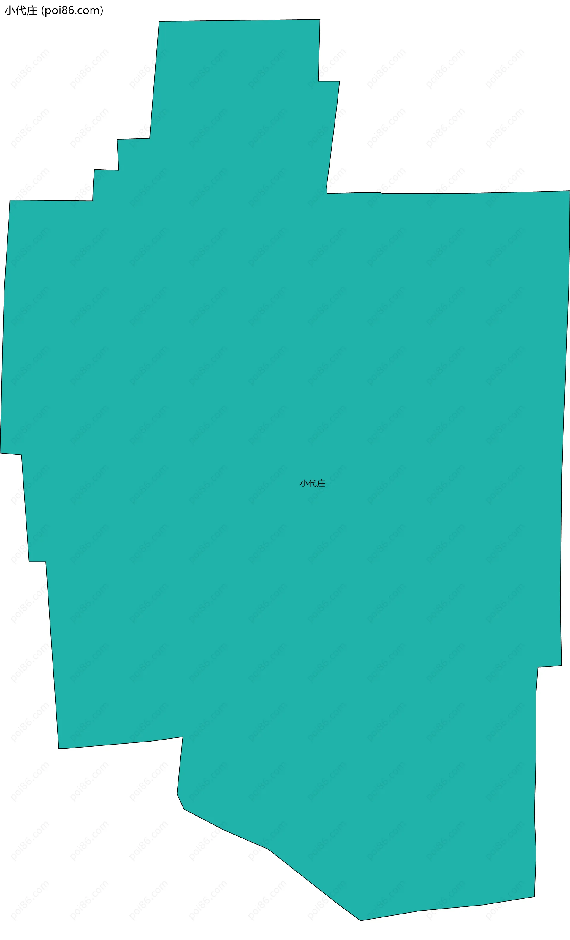 小代庄边界地图