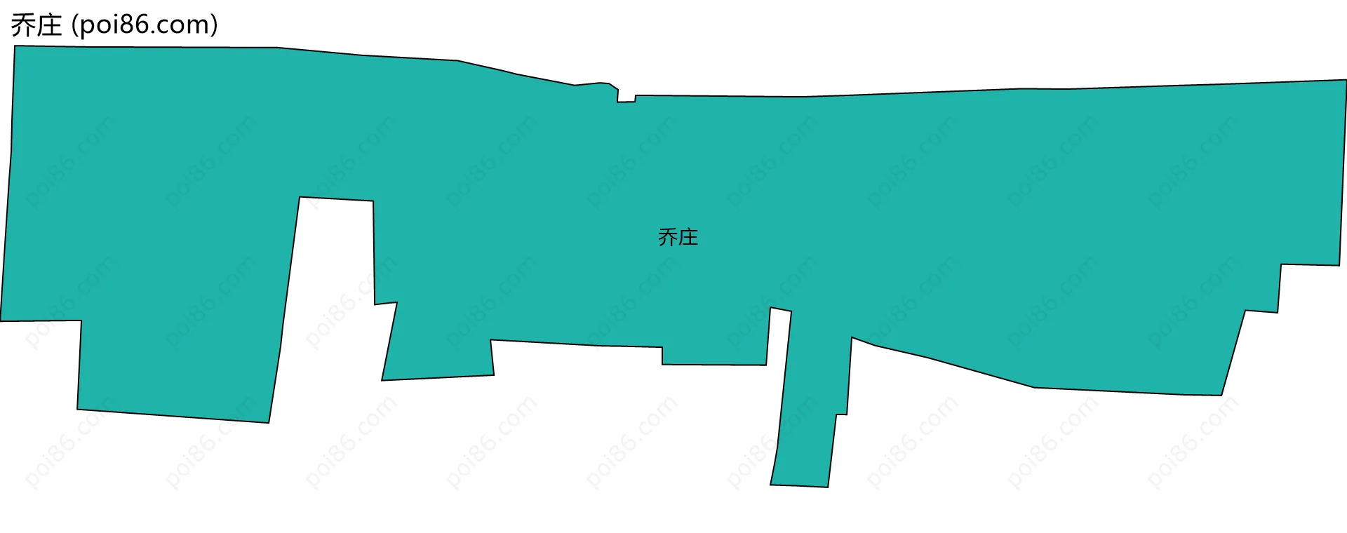 乔庄边界地图