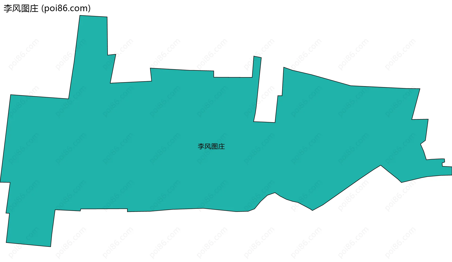 李风图庄边界地图