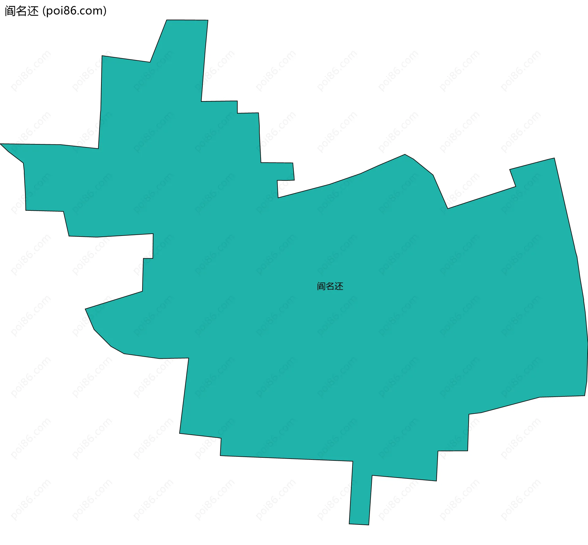 阎名还边界地图