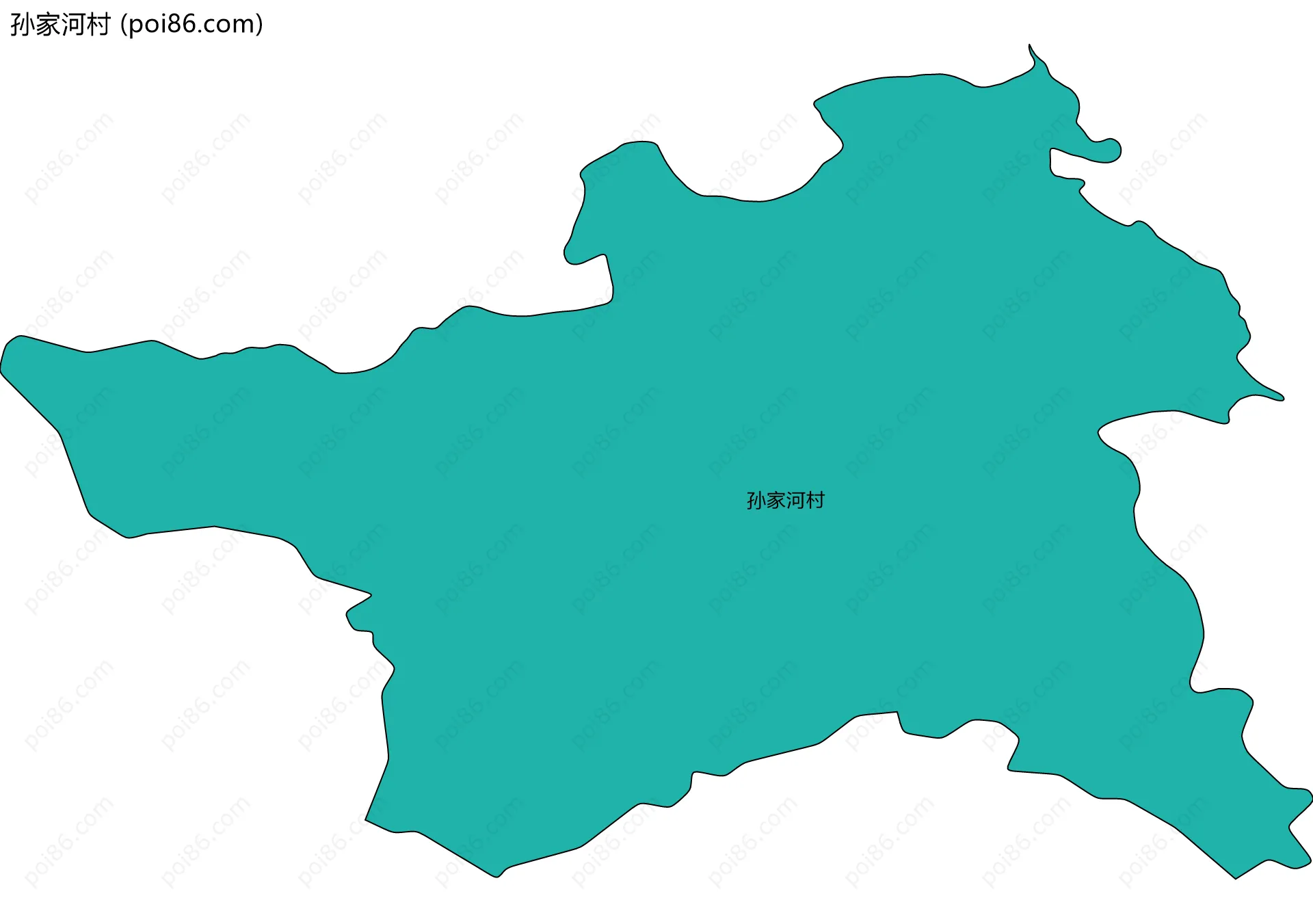 孙家河村边界地图