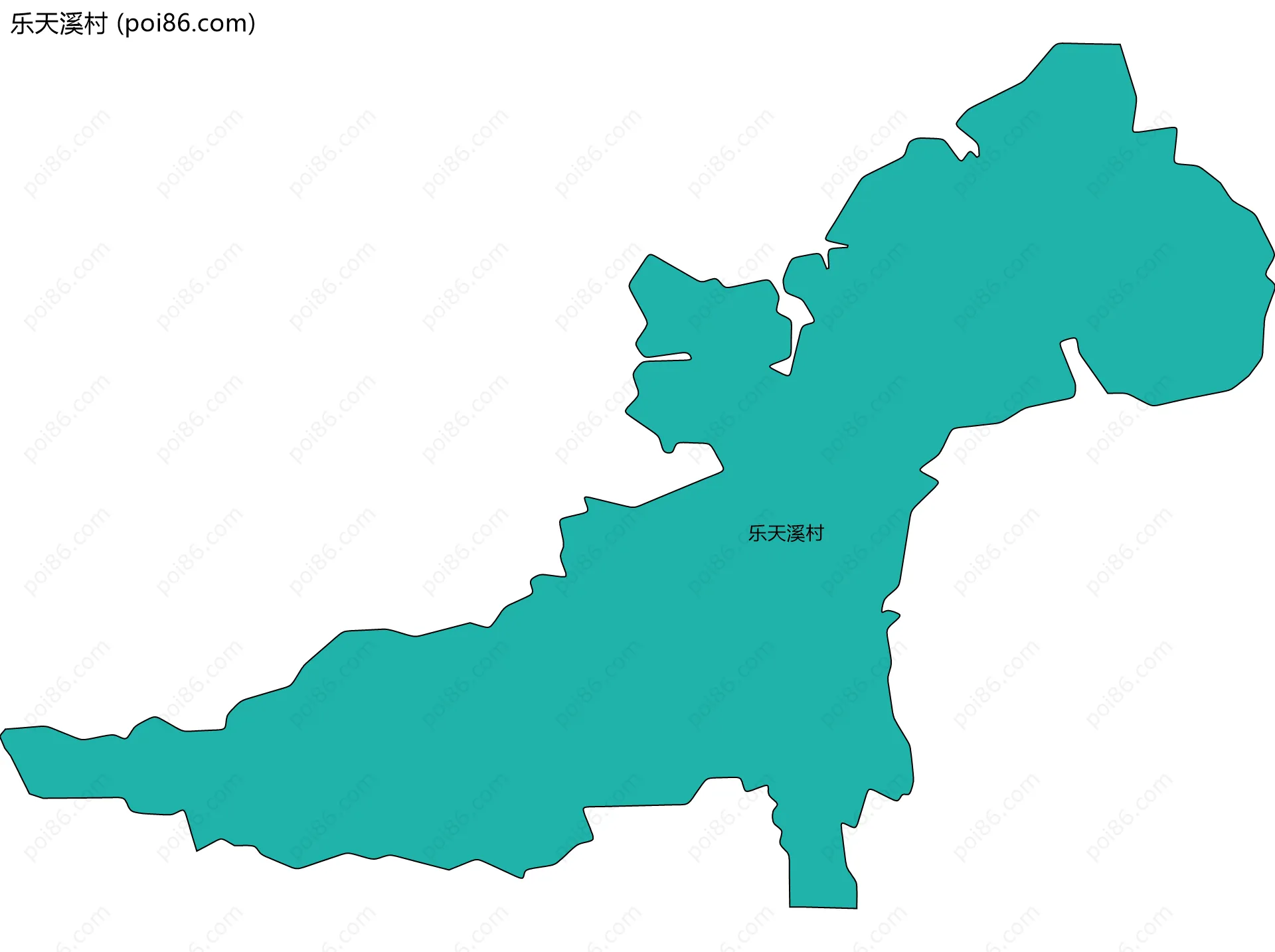 乐天溪村边界地图