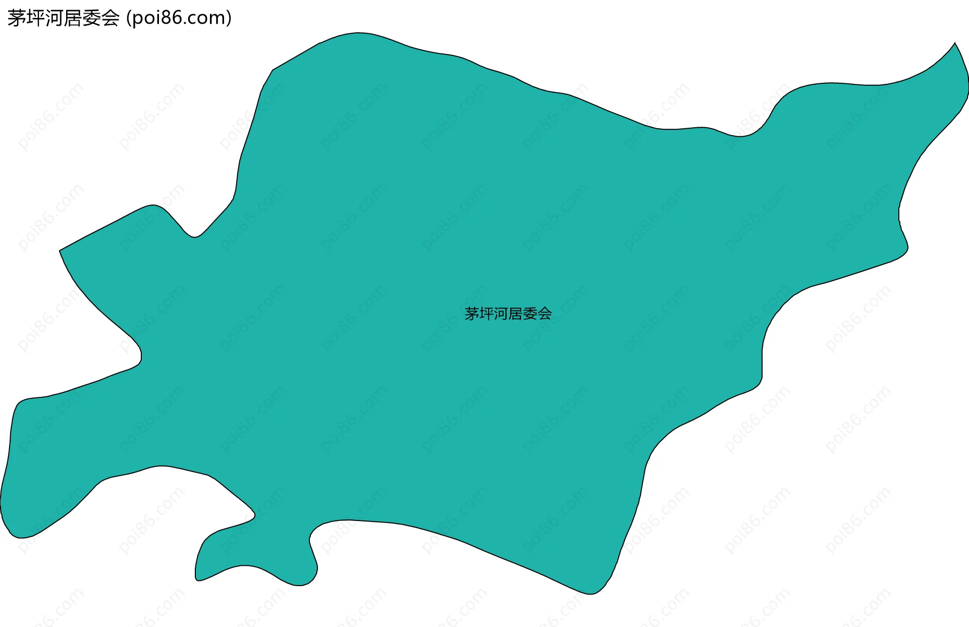 茅坪河居委会边界地图
